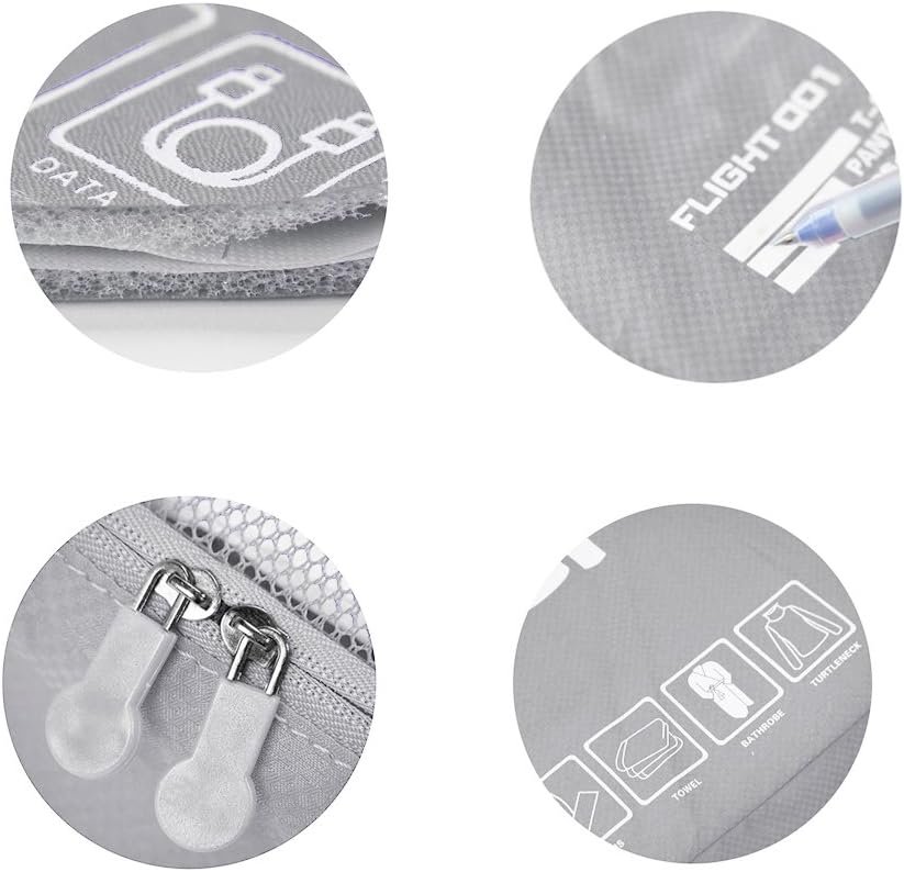 Private Label Packing Cubes Set Custom Logo Travel Luggage Organizers Suitcase Lightweight Accessories Manufacturer