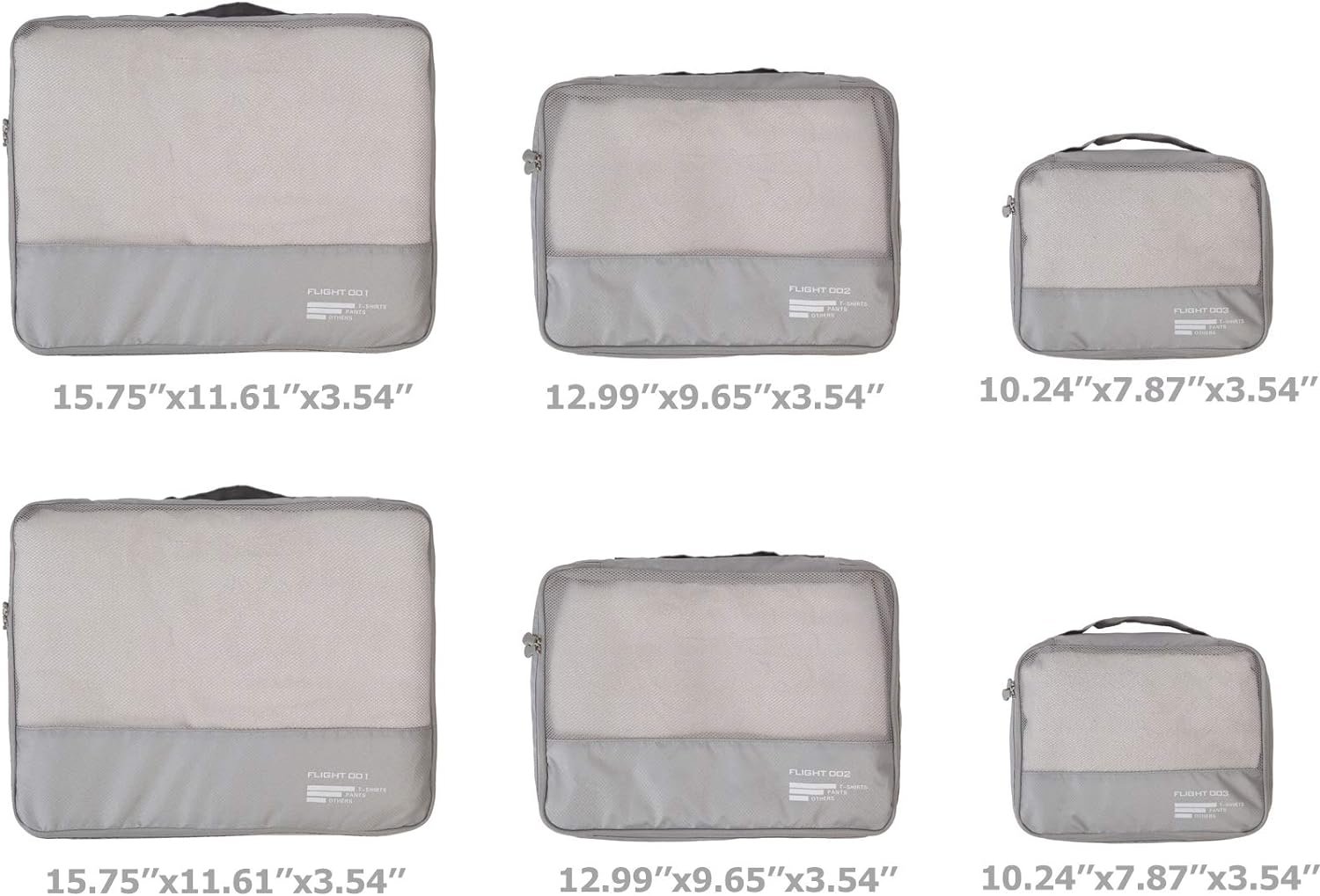 Private Label Packing Cubes Set Custom Logo Travel Luggage Organizers Suitcase Lightweight Accessories Manufacturer
