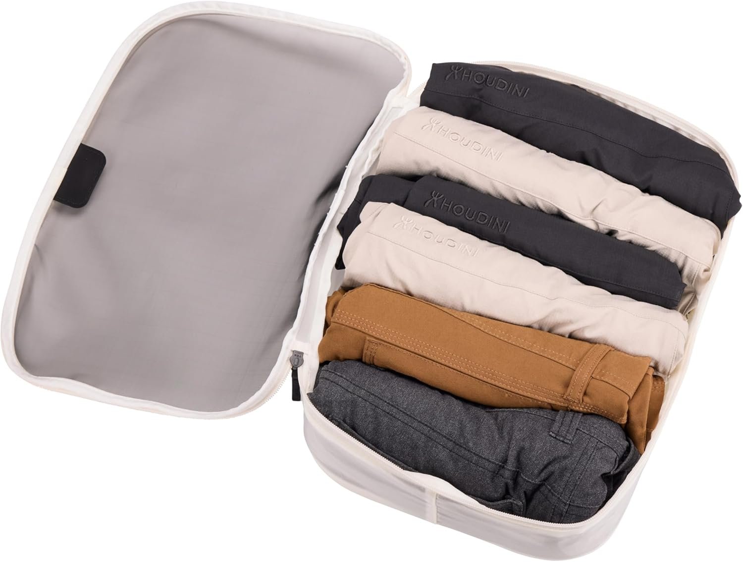 Private Label Medium Packing Cube with Custom Logo Transparent Fabric Organizes Shirts Pants Sweaters Easy to Pack by Manufacturer