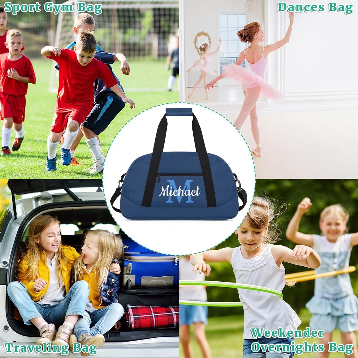 Custom Logo Personalized Name Duffel Bags Private Label Dance Cheerleading Gym Weekender Overnight Sports Tote Factory for Women Men