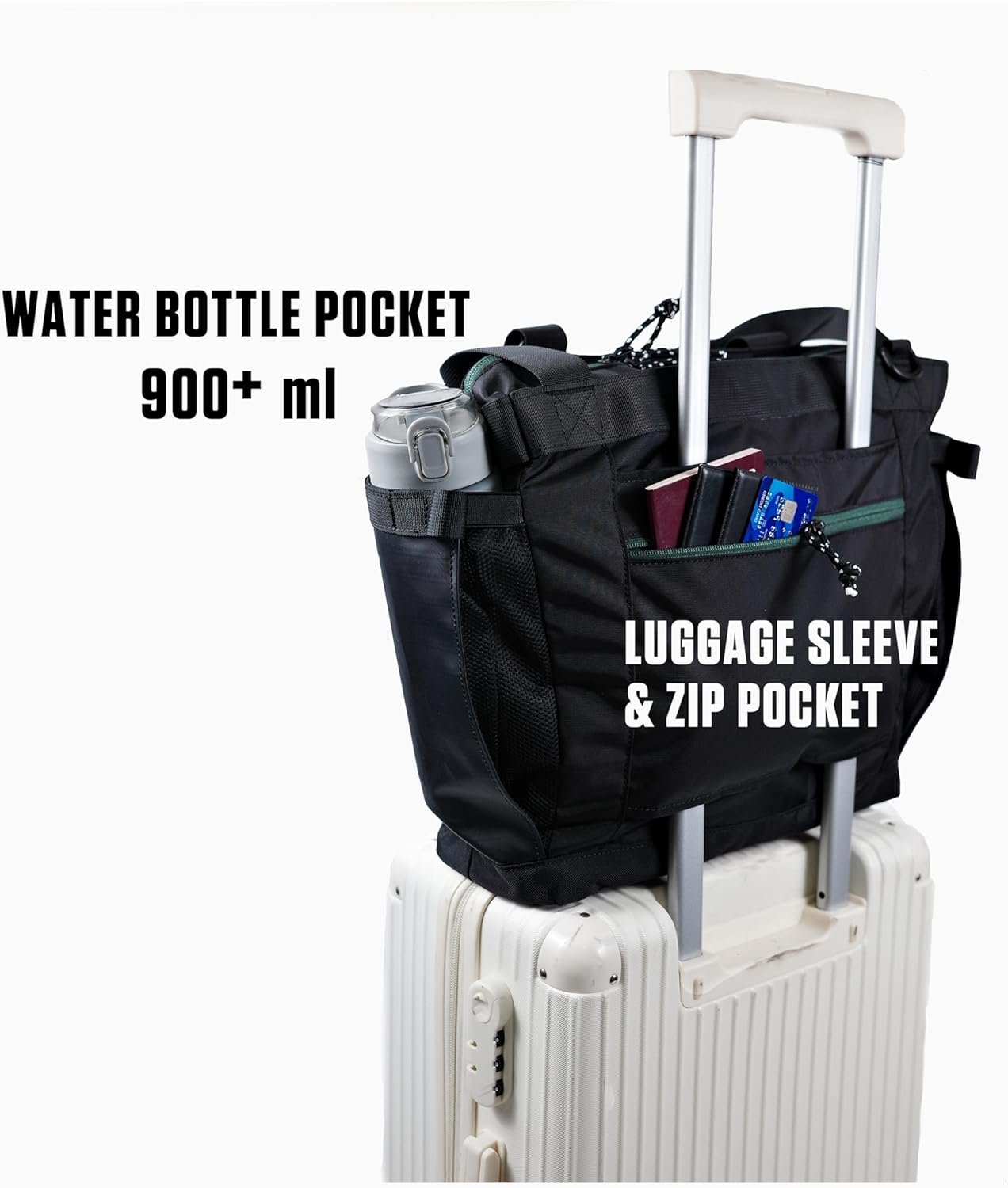 Custom Logo Utility Tote 15L Over Shoulder Crossbody Carry Water Repellent Full Zip Laptop Sleeve Private Label Manufacturer