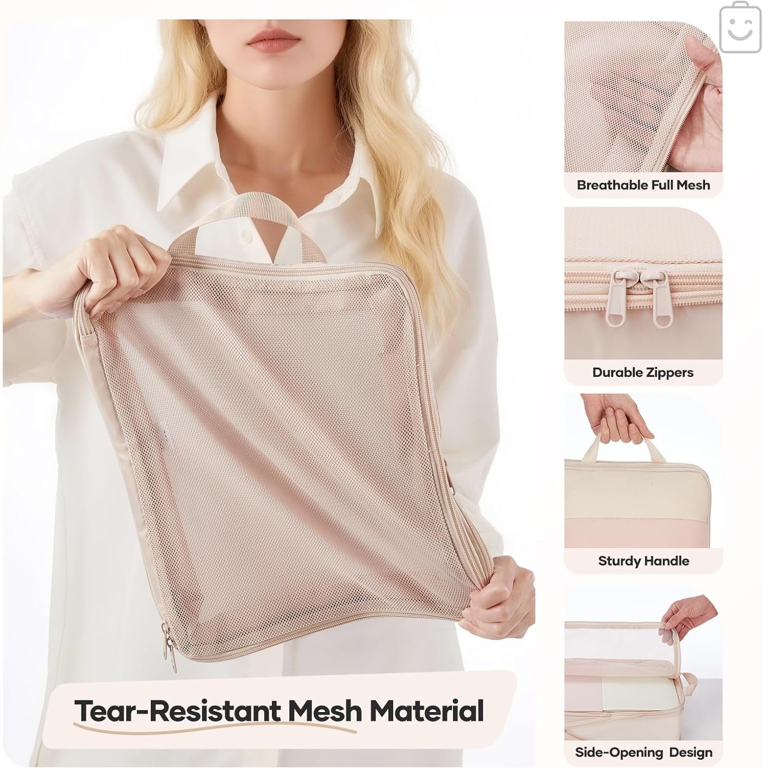 Private Label 9/11 Set Compression Packing Cubes for Travel Essentials Compressible Expandable Large Luggage Suitcase Organizer Bags for Clothing with Custom Logo Durable Space Saver Storage Bags and Toiletry Bags Beige Manufacturer Private Label 9/11 Set Compression Packing Cubes for Travel Essentials Compressible Expandable Large Luggage Suitcase Organizer Bags for Clothing with Custom Logo Durable Space Saver Storage Bags and Toiletry Bags Beige Manufacturer