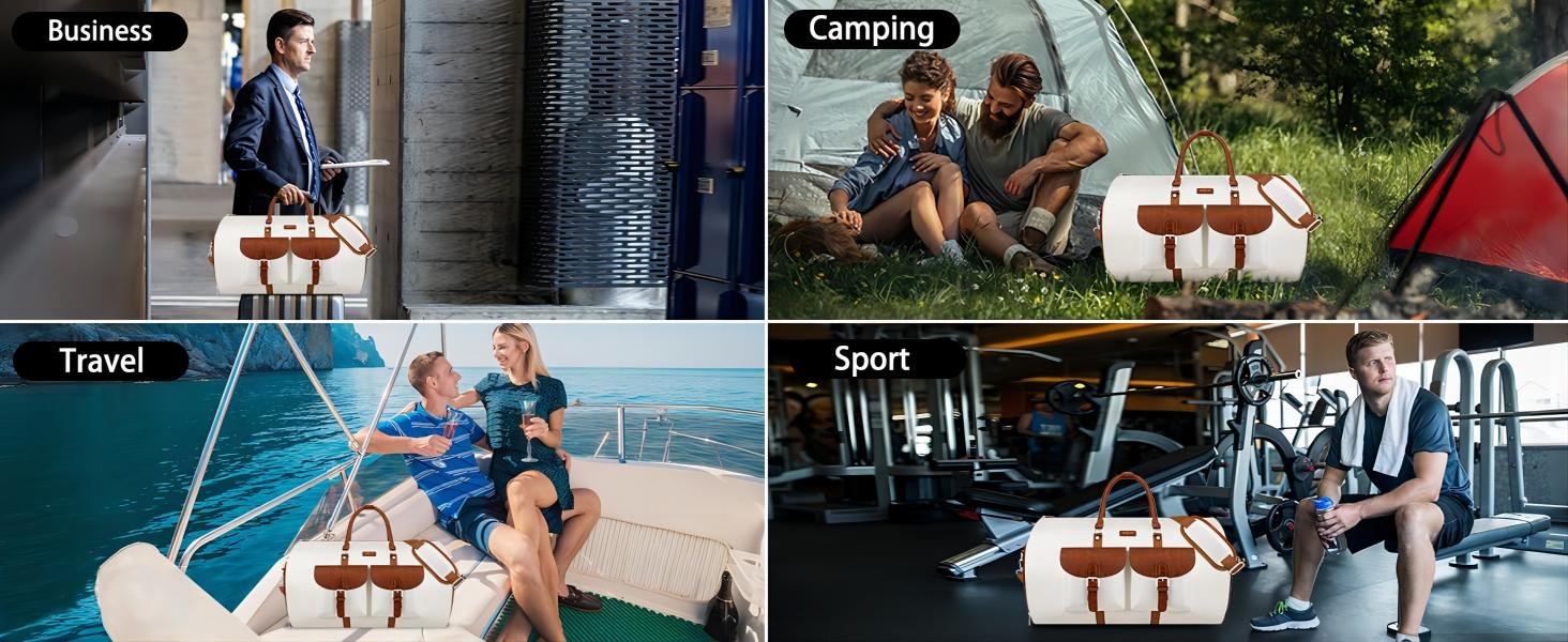 Custom Logo Garment Duffel Bag Convertible Carry-On Travel Weekender for Men Women Large with Shoes Pouch Private Label 2-in-1 Hanging Suit Manufacturer 3pcs Set