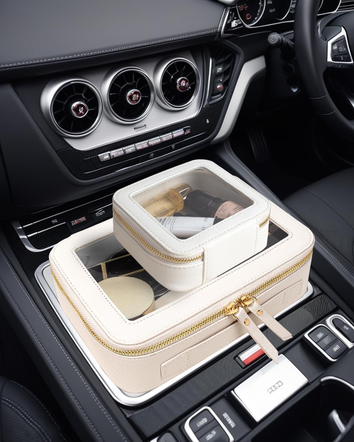 Custom Logo TSA Approved Clear Travel Makeup Bag Set Private Label Portable Zipper Cosmetic Toiletry Organizer Manufacturer Storage Pouch Car Essentials