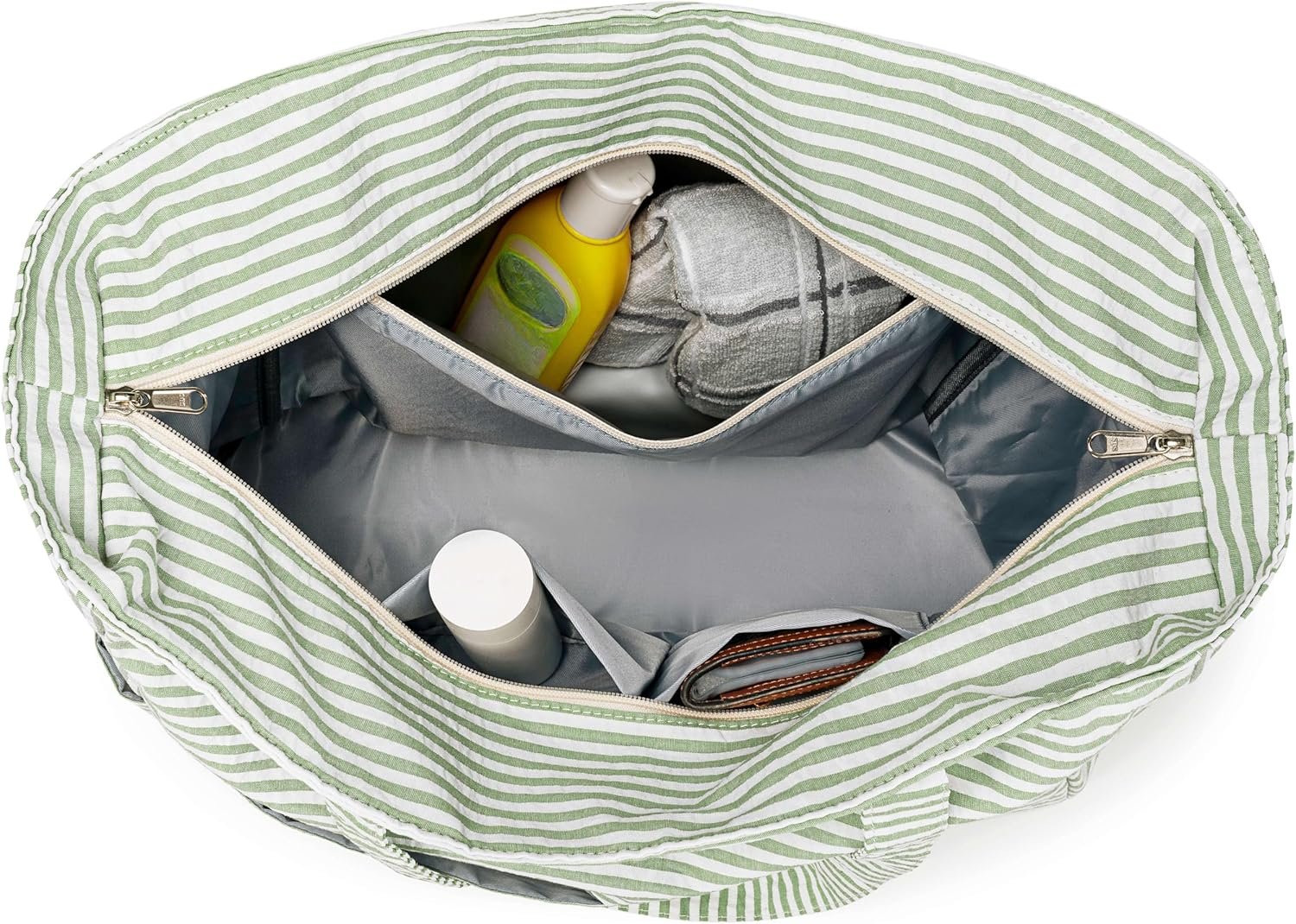 Custom Logo Large Beach Bag Women Waterproof Sandproof Zipper Beach Tote Pool Bag for Swim Gym Grocery Travel with Wet Pocket Private Label Manufacturer