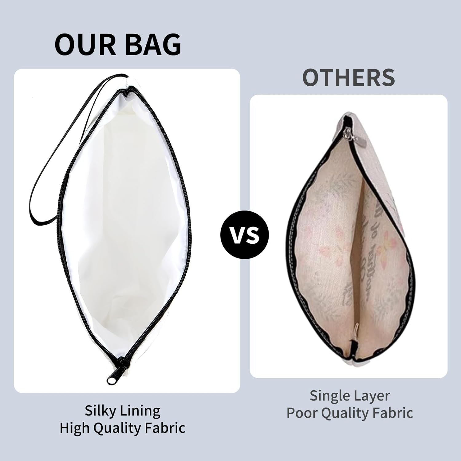 Private Label Initial Makeup Bag - Personalized Cosmetic Bag with Custom Logo Monogram Small Travel Toiletry Bag Factory Birthday Gifts for Women Bridesmaid Letter J Private Label Initial Makeup Bag - Personalized Cosmetic Bag with Custom Logo Monogram Small Travel Toiletry Bag Factory Birthday Gifts for Women Bridesmaid Letter J