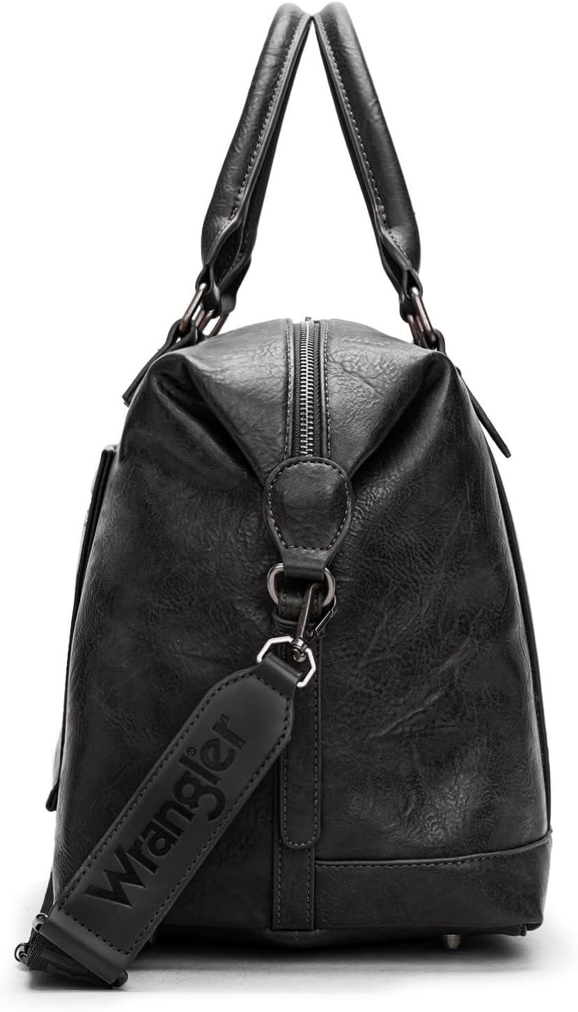 Private Label Large Waterproof Duffel Travel Weekender Carry On Overnight Bag for Women Gym Trips Weekends Custom Logo Manufacturer Black