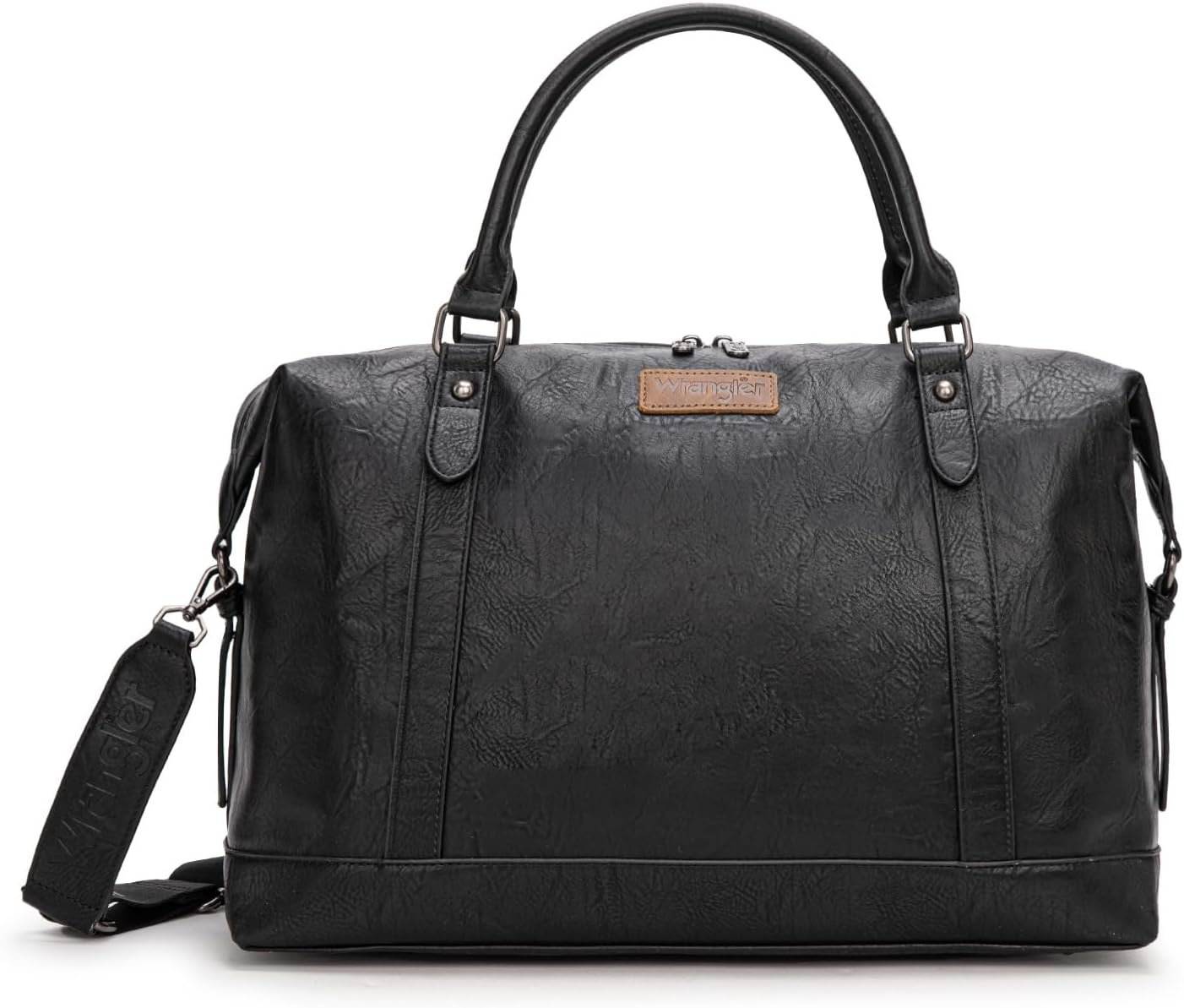 Private Label Large Waterproof Duffel Travel Weekender Carry On Overnight Bag for Women Gym Trips Weekends Custom Logo Manufacturer Black