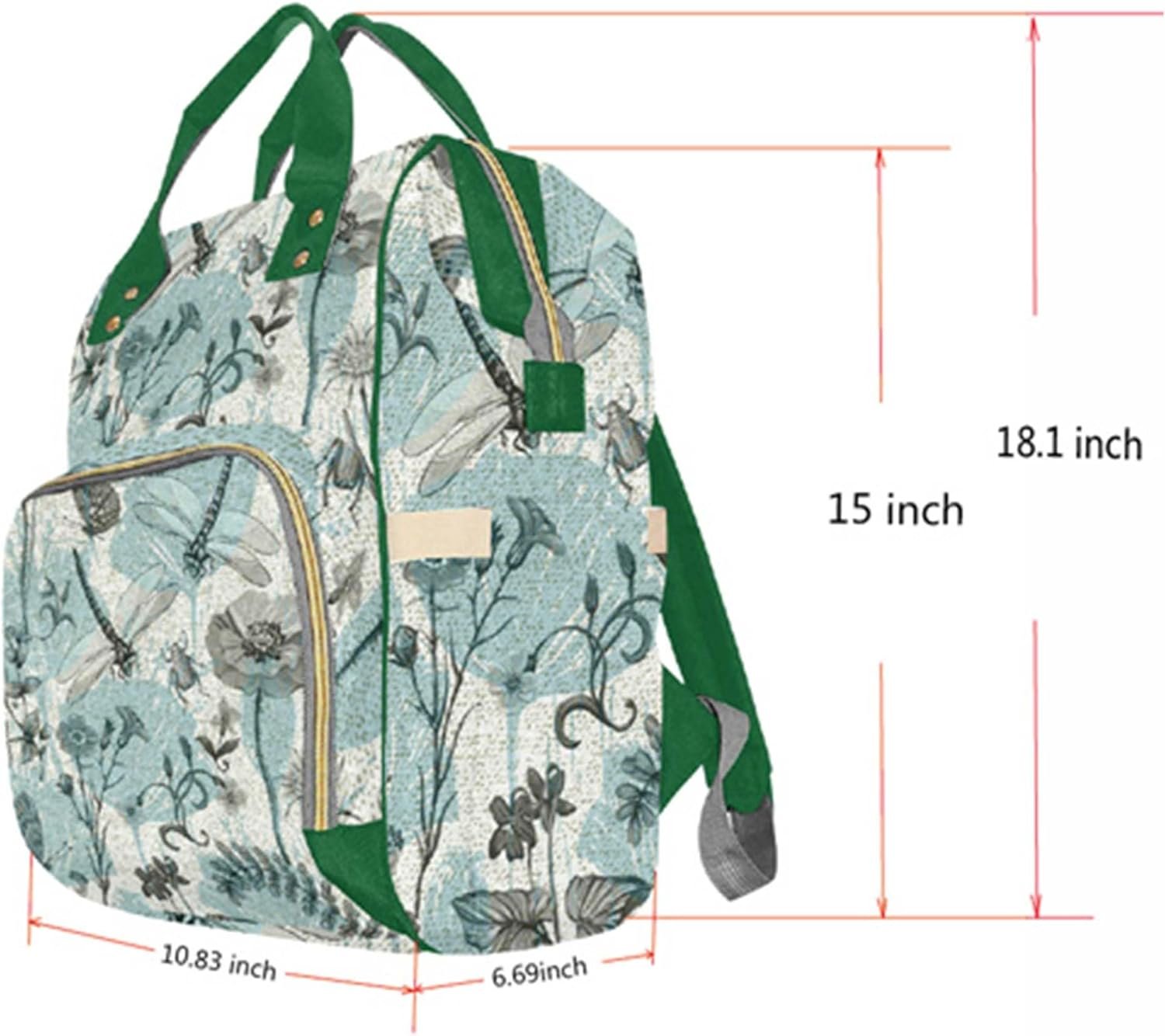 Private Label Personalized Diaper Bag Backpack for Girls Custom Logo Insulated Water Bottle Name Monogram Adjustable Shoulder Straps Baby Travel Nursing Mommy Nappy Bag Manufacturer