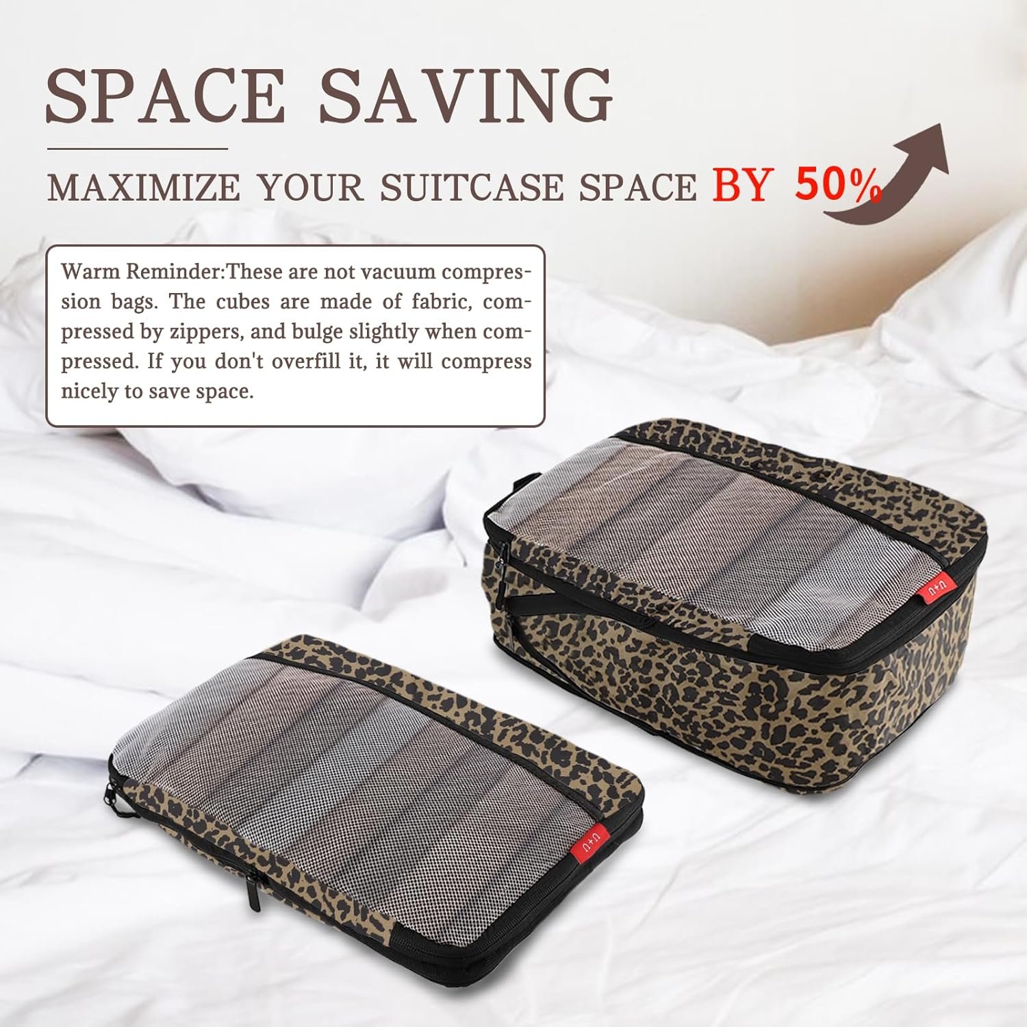 Private Label 6 Set Compression Packing Cubes Ultralight Travel Organizers with Laundry Bag Custom Logo Space-Saving Expandable Suitcase Organizer Factory for Travel Business Trips Family Vacation Leopard Private Label 6 Set Compression Packing Cubes Ultralight Travel Organizers with Laundry Bag Custom Logo Space-Saving Expandable Suitcase Organizer Factory for Travel Business Trips Family Vacation Leopard