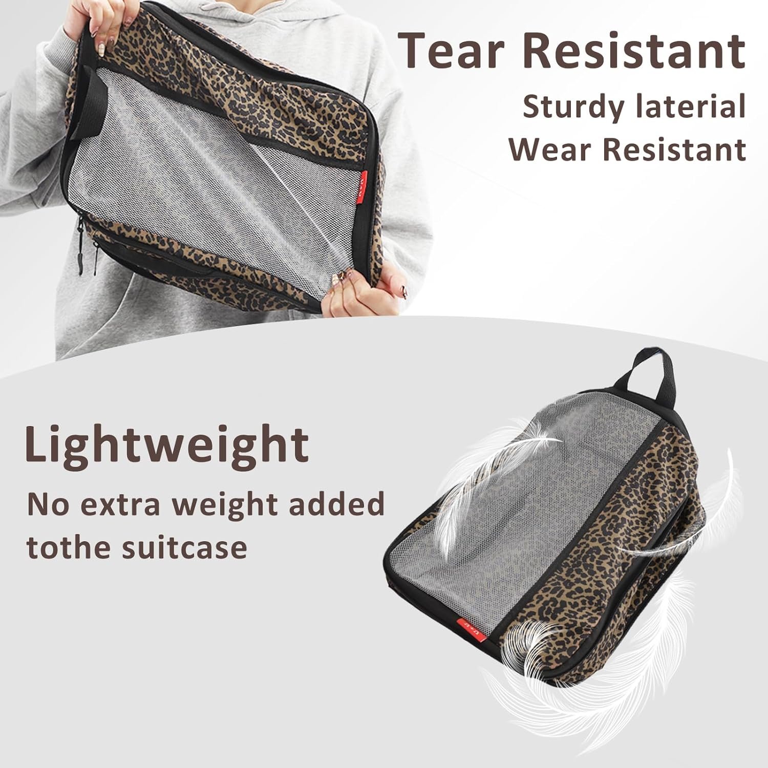 Private Label 6 Set Compression Packing Cubes Ultralight Travel Organizers with Laundry Bag Custom Logo Space-Saving Expandable Suitcase Organizer Factory for Travel Business Trips Family Vacation Leopard Private Label 6 Set Compression Packing Cubes Ultralight Travel Organizers with Laundry Bag Custom Logo Space-Saving Expandable Suitcase Organizer Factory for Travel Business Trips Family Vacation Leopard