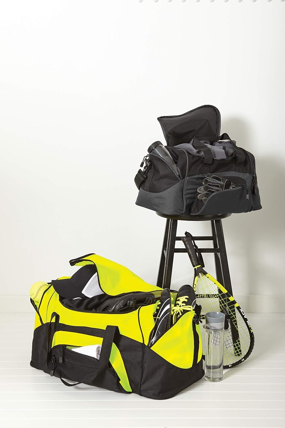 Custom Logo Sport Duffel Bag for Men and Women (Standard Colorblock) - Private Label Add Your Name Personalized Weekender Bag for Gym Overnight Travel Manufacturer