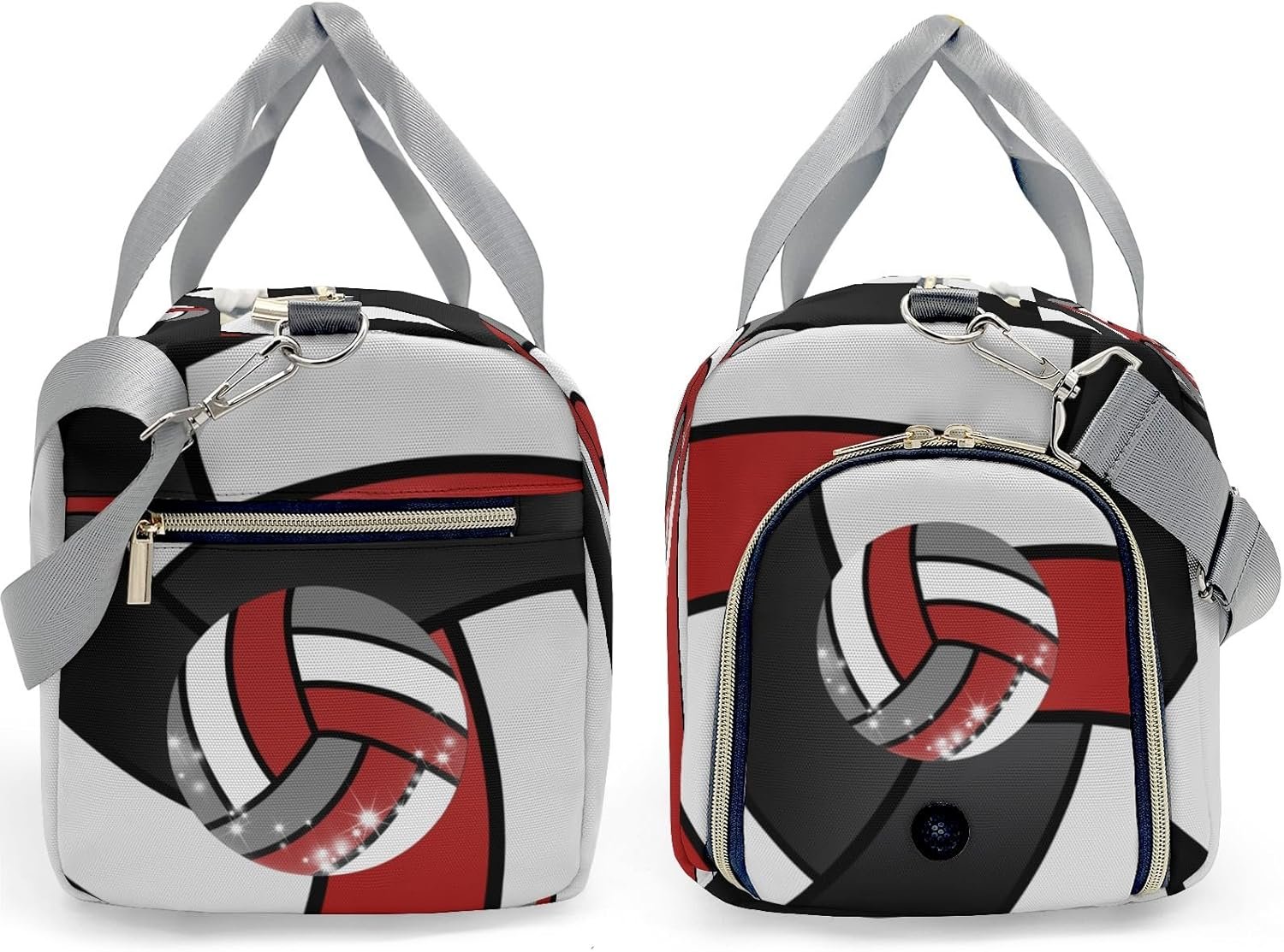 Private Label Red Volleyball Duffle Bag Personalized with Name and Custom Logo for Women and Girls Travel Performance Training Bag Manufacturer