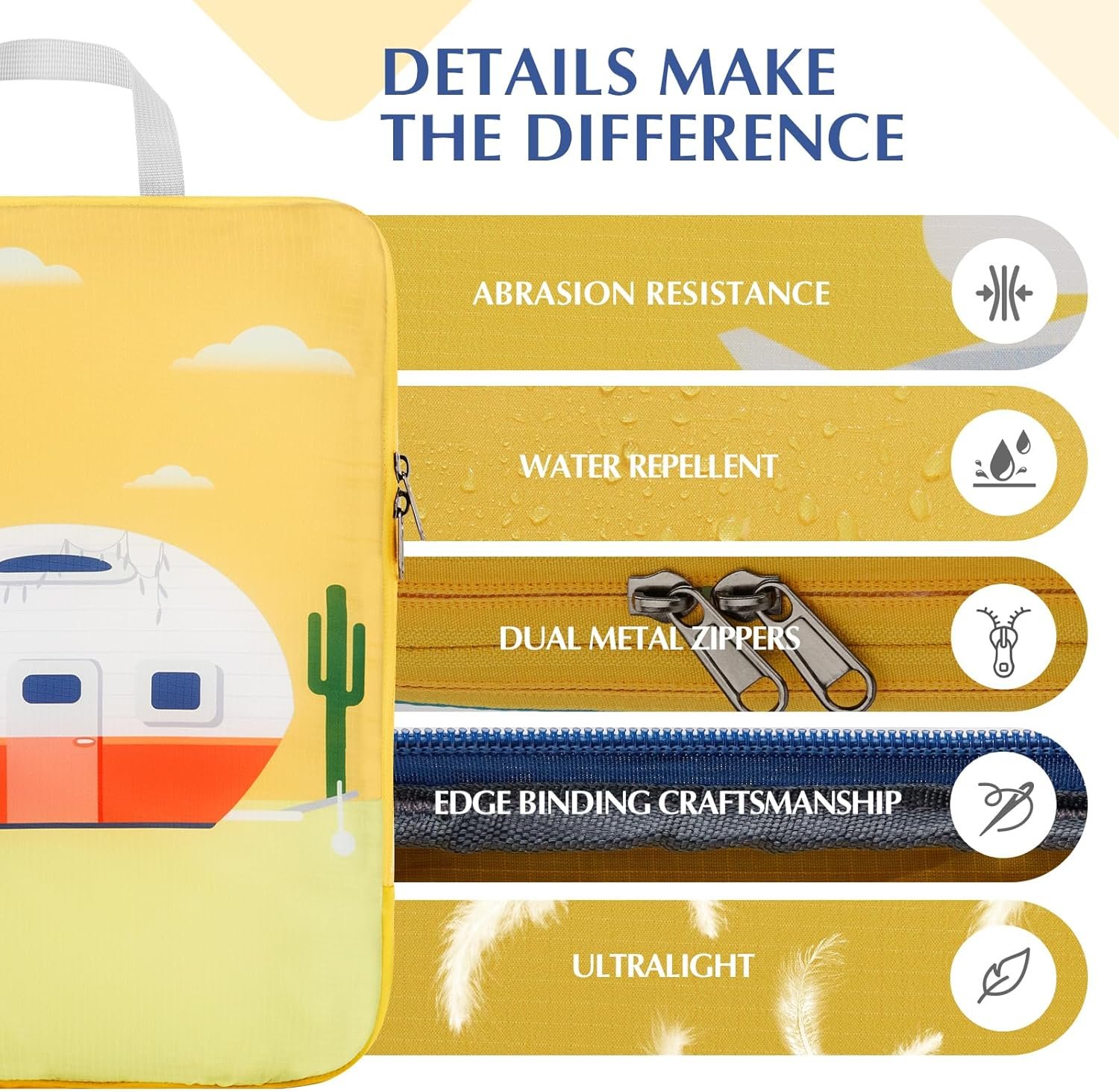 Custom Logo Compression Packing Cubes 4Pcs Expandable Private Label Storage Travel Luggage Organizers Manufacturer for Suitcase Carry On RV