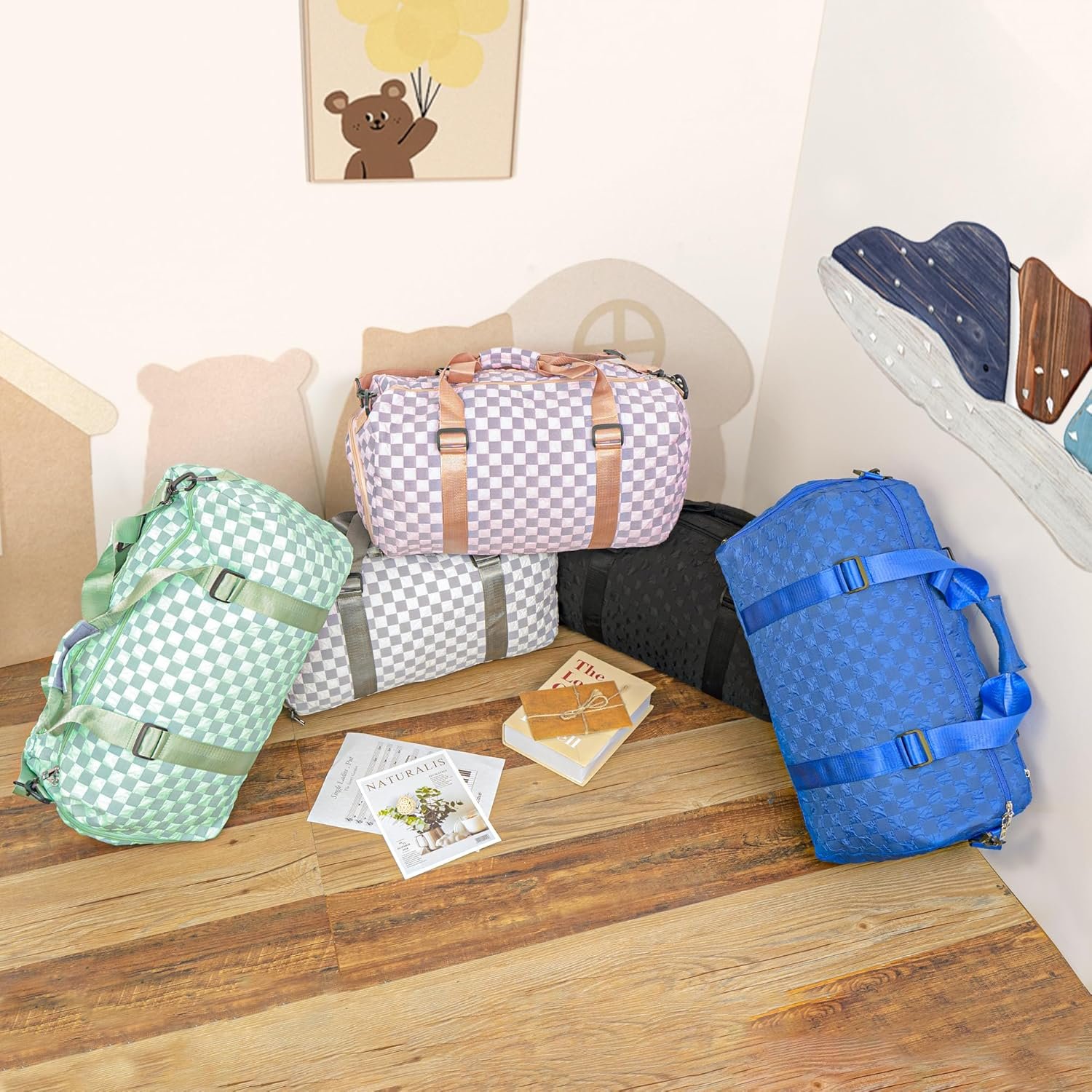 Custom Logo Duffle Bag Personalized Weekender Overnight Carry-On Travel Holdall for Women Men Private Label Monogrammed Bridal Shower Bridesmaid Proposal Manufacturer Black Custom Logo Duffle Bag Personalized Weekender Overnight Carry-On Travel Holdall for Women Men Private Label Monogrammed Bridal Shower Bridesmaid Proposal Manufacturer Black