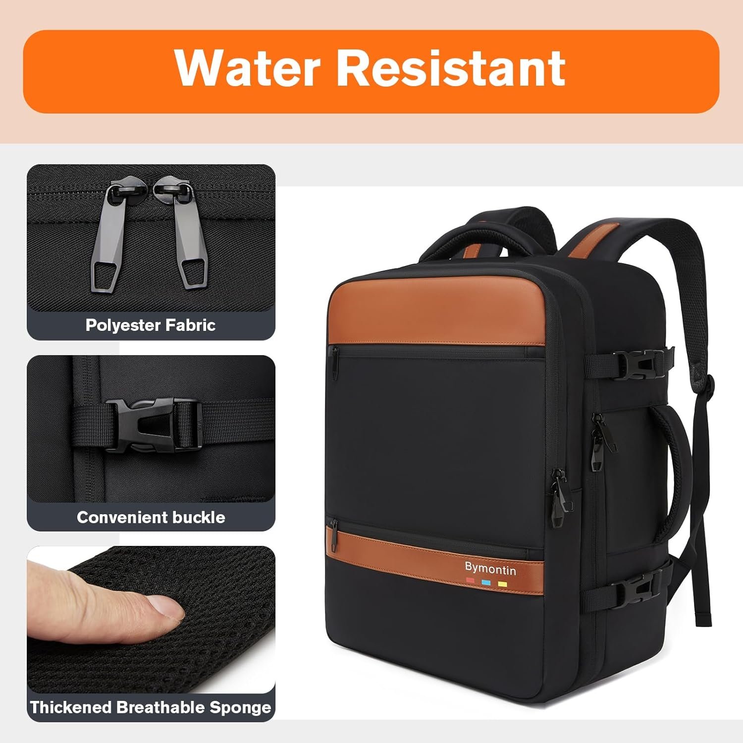 Custom Logo Smart Suitcase-style Laptop Backpack 25L/35L by Manufacturer Practical Travel Bag for Work Leisure & Flight Private Label Luggage-Style Commuter Pack Black 25L