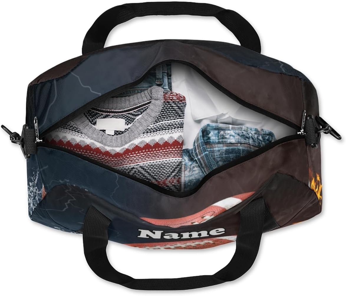 Private Label Football Custom Name Small Duffel Overnight Gym Bag for Men Personalized Travel Weekender Tote Carry-On Dance Bag Custom Logo Brown Orange Manufacturer Private Label Football Custom Name Small Duffel Overnight Gym Bag for Men Personalized Travel Weekender Tote Carry-On Dance Bag Custom Logo Brown Orange Manufacturer