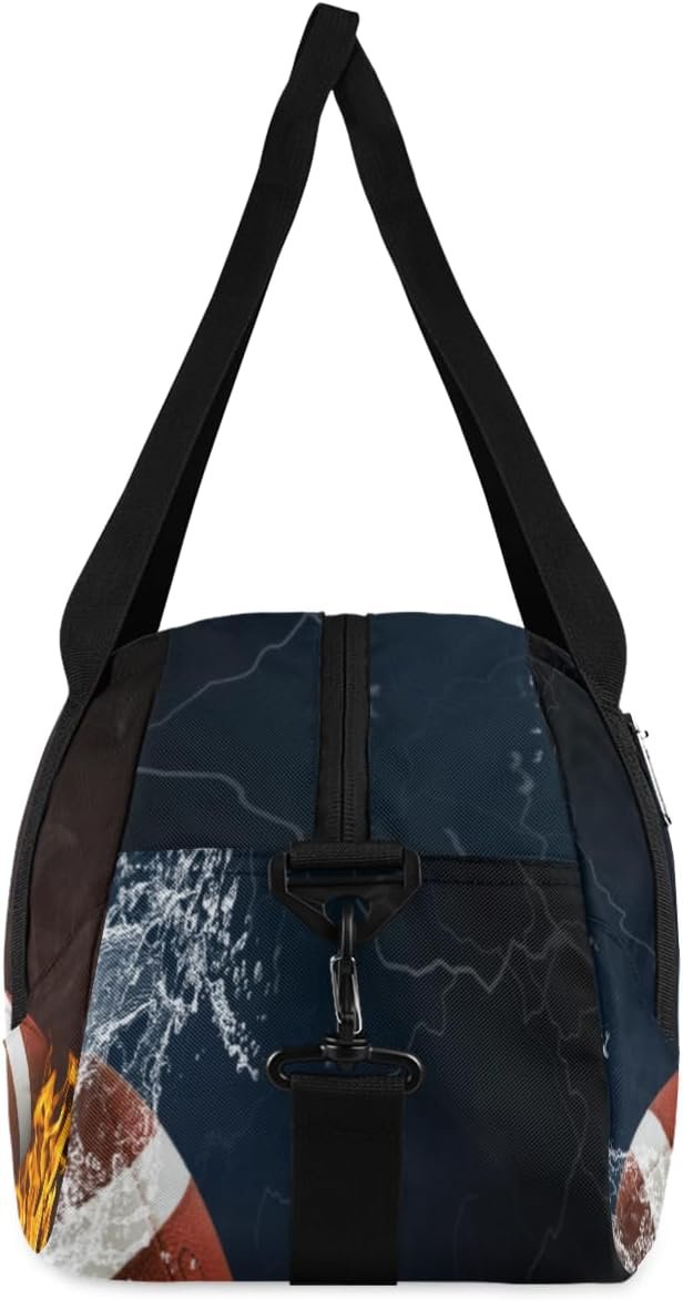 Private Label Football Custom Name Small Duffel Overnight Gym Bag for Men Personalized Travel Weekender Tote Carry-On Dance Bag Custom Logo Brown Orange Manufacturer Private Label Football Custom Name Small Duffel Overnight Gym Bag for Men Personalized Travel Weekender Tote Carry-On Dance Bag Custom Logo Brown Orange Manufacturer