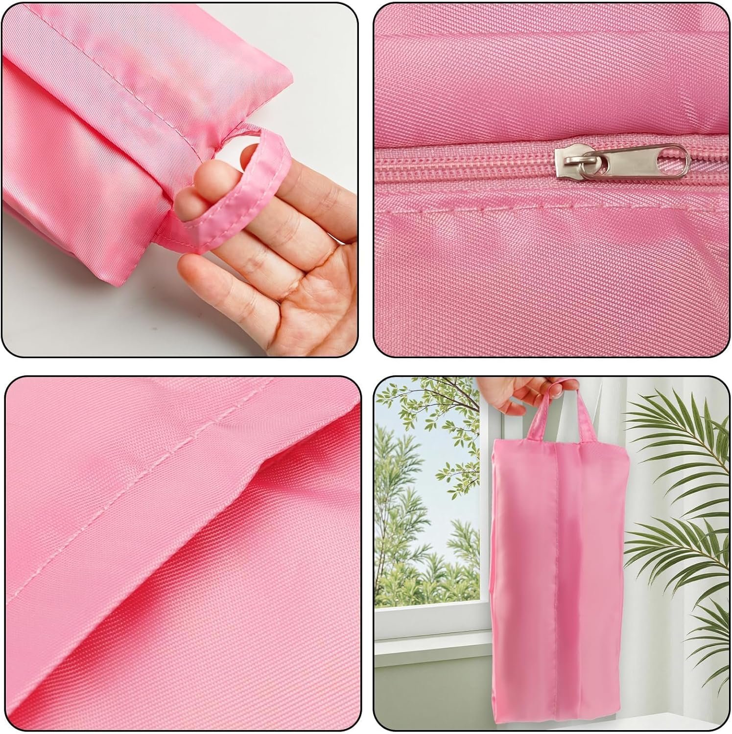 Private Label 3pcs Travel Packing Organizers Socks Underwear Bags with Zip Handle, Custom Logo Portable Storage, Manufacturer