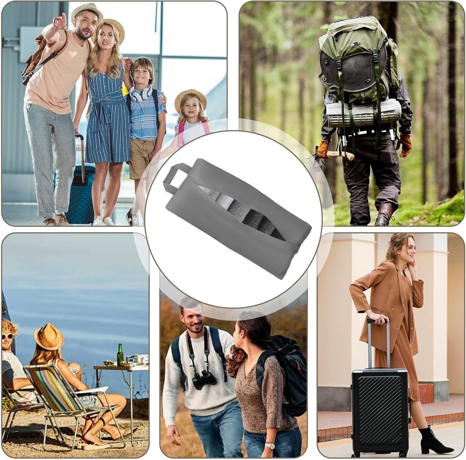 Private Label 3pcs Travel Packing Organizers Socks Underwear Bags with Zip Handle, Custom Logo Portable Storage, Manufacturer