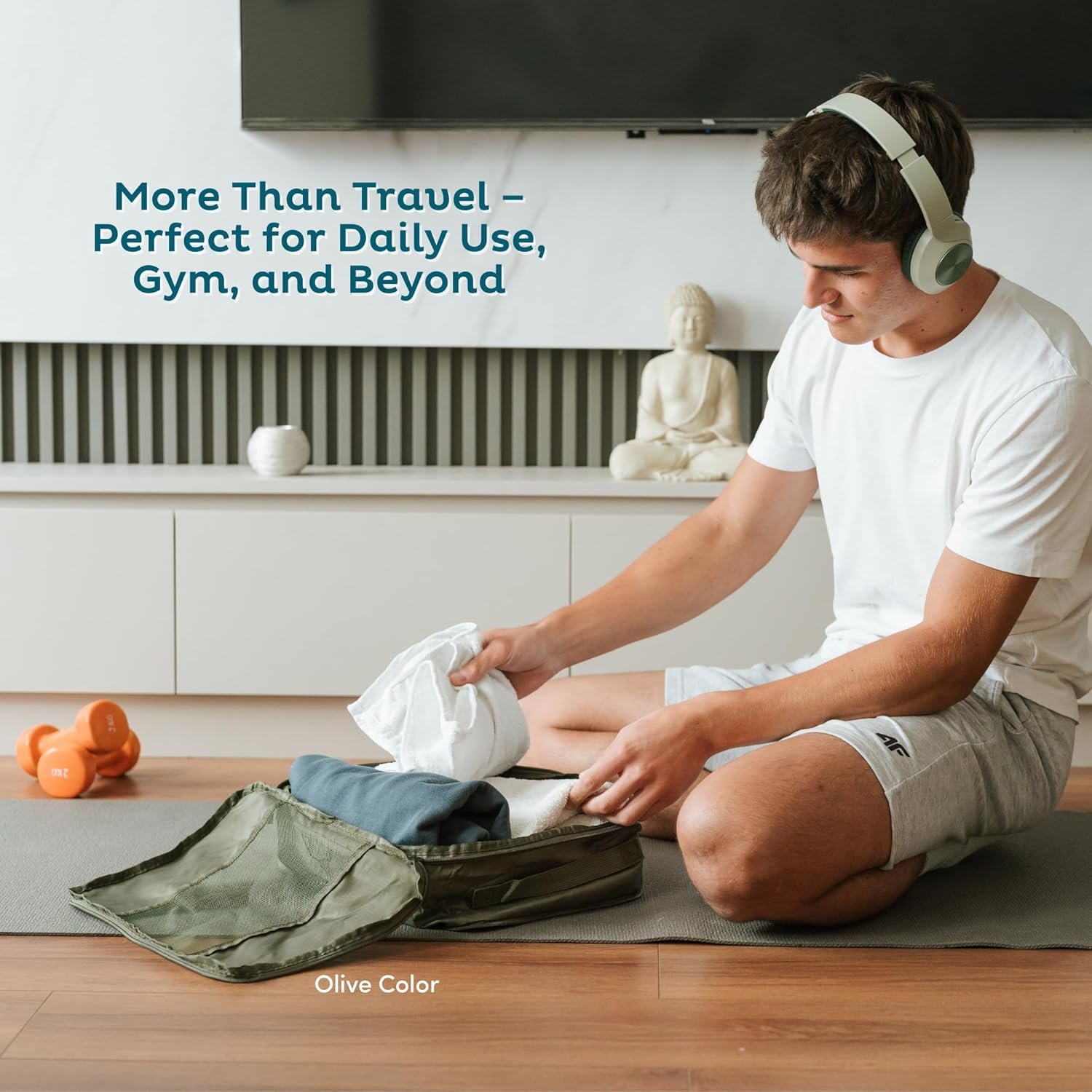 Private Label 6-Pack Large Compression Packing Cubes for Travel Carry-On Checked Luggage Lightweight Water-Resistant Custom Logo Luggage Suitcase Organizers Manufacturer