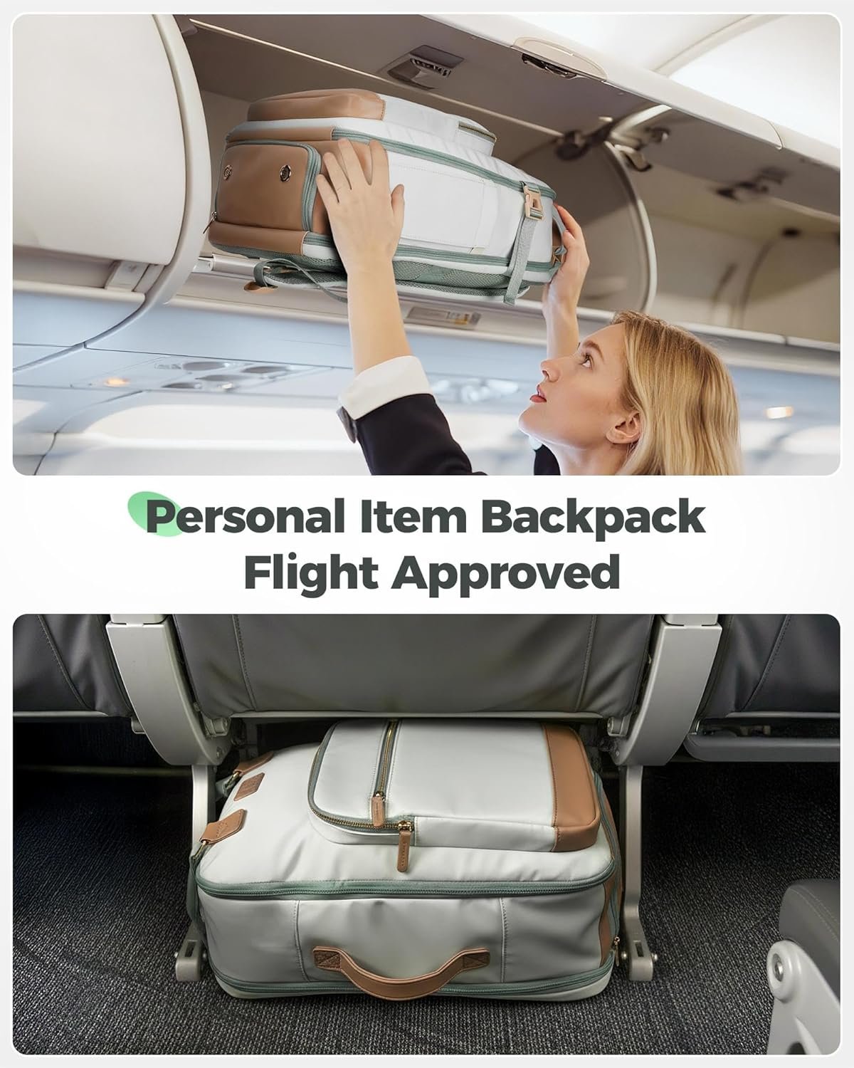 Factory Direct 18x14x8 Personal Item Backpack for Spirit Airlines Private Label TSA Underseat Carry-On Travel Weekender Bag for Women with Detachable Shoe Compartment Custom Logo Custom-Fit 15.6