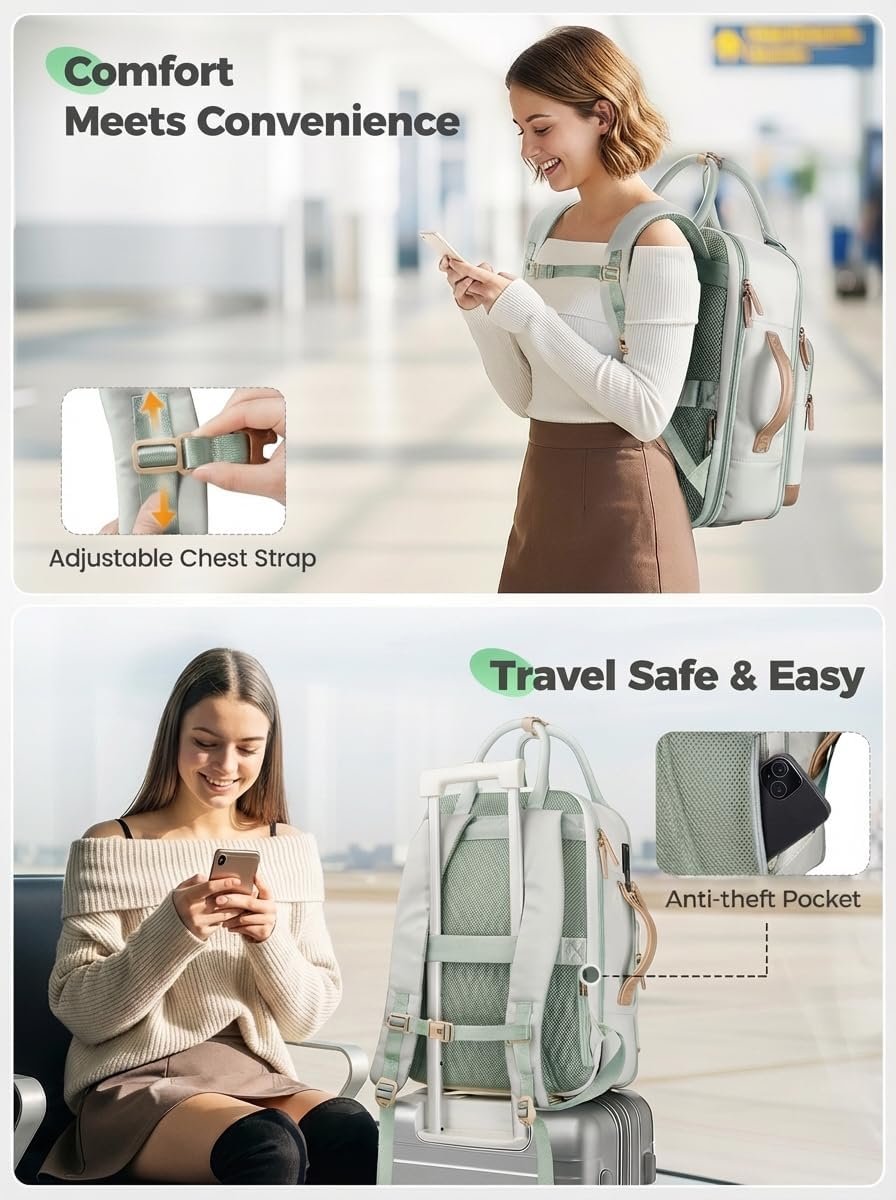 Factory Direct 18x14x8 Personal Item Backpack for Spirit Airlines Private Label TSA Underseat Carry-On Travel Weekender Bag for Women with Detachable Shoe Compartment Custom Logo Custom-Fit 15.6