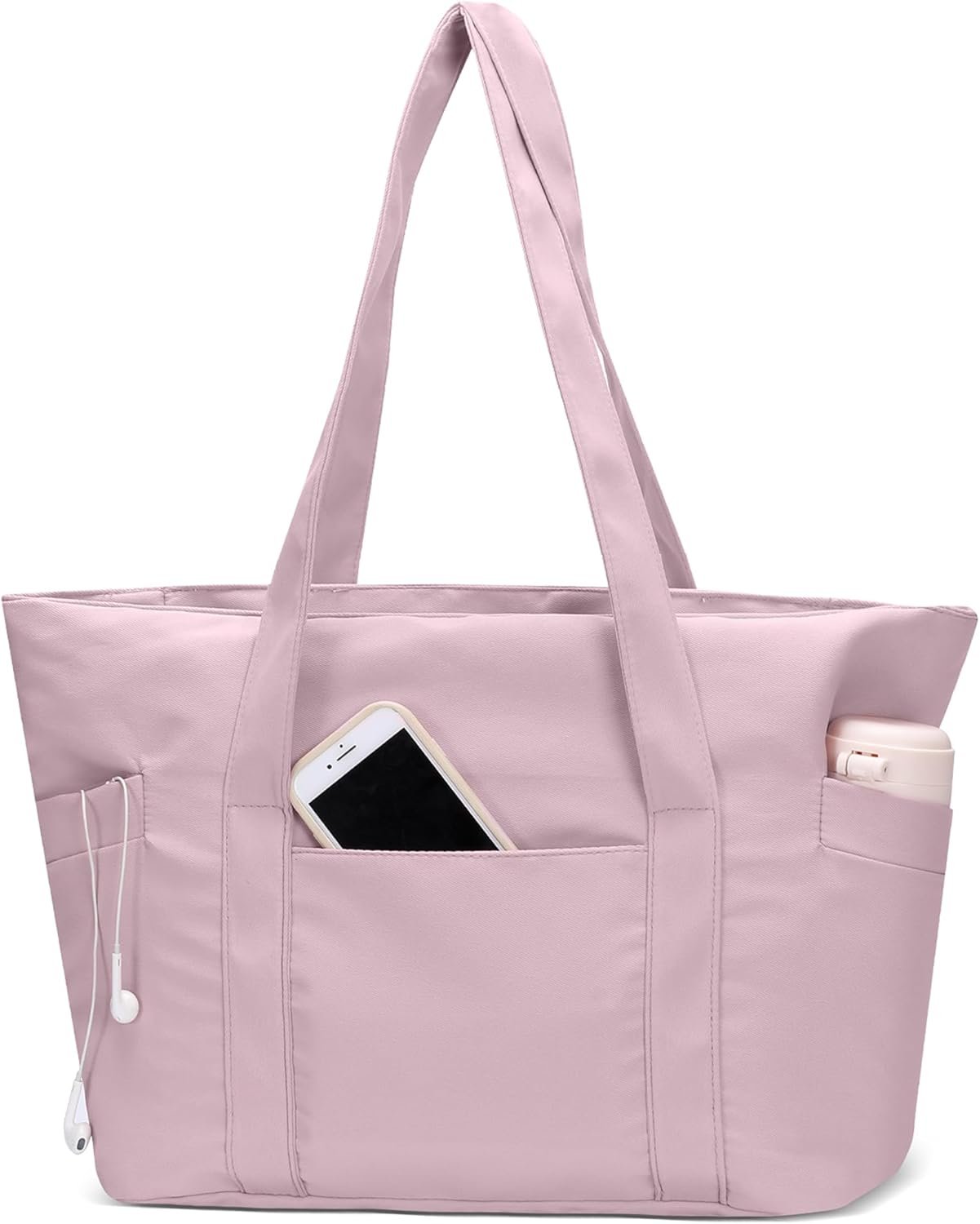 Manufacturer Large Tote Bag for Women Custom Logo with Zipper Top Handle Private Label for Travel and Work