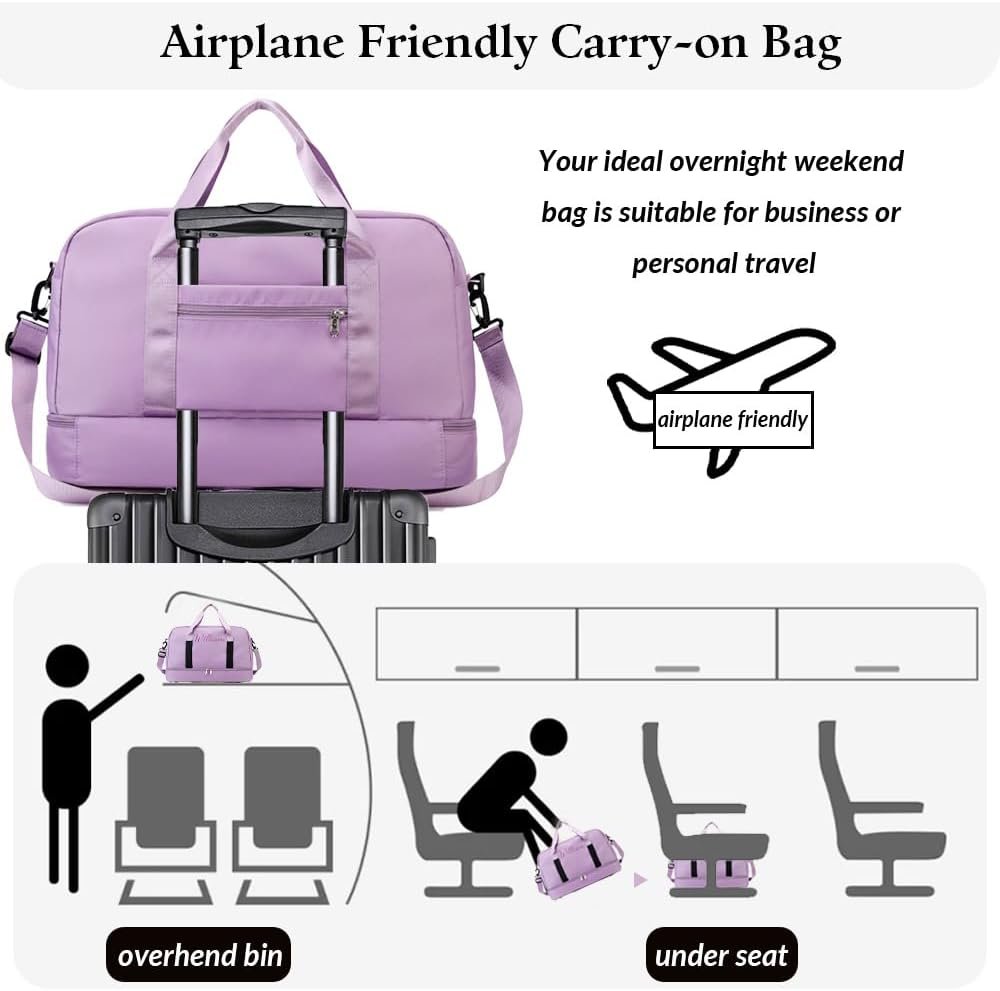 Private Label Personalized Sport Gym Duffle Bags Custom Logo Embroidered Name Wet Dry Pockets Shoe Compartment Large Capacity Waterproof Weekender for Camping Travel Overnight Bridesmaid Party Gifts Manufacturer