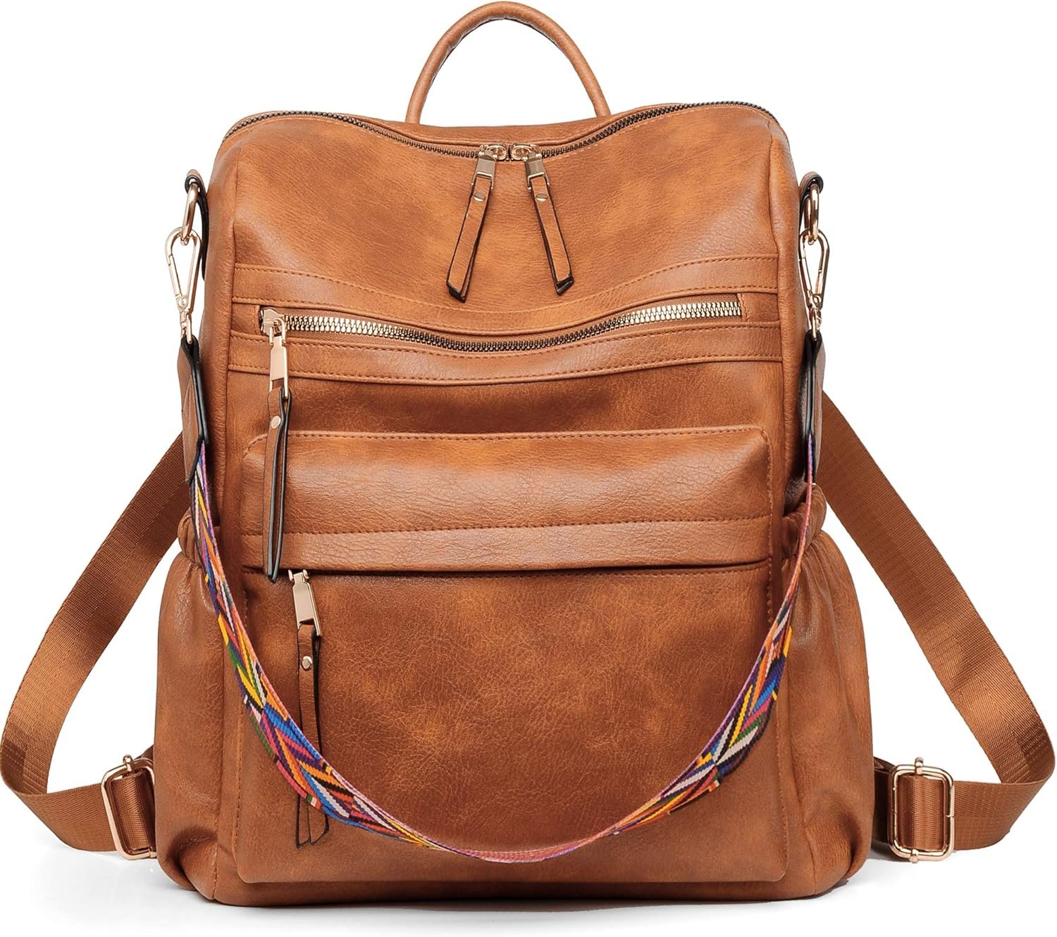 Private Label Women's Leather Backpack Purse Custom Logo Travel Fashion Designer Ladies Shoulder Bag Manufacturer