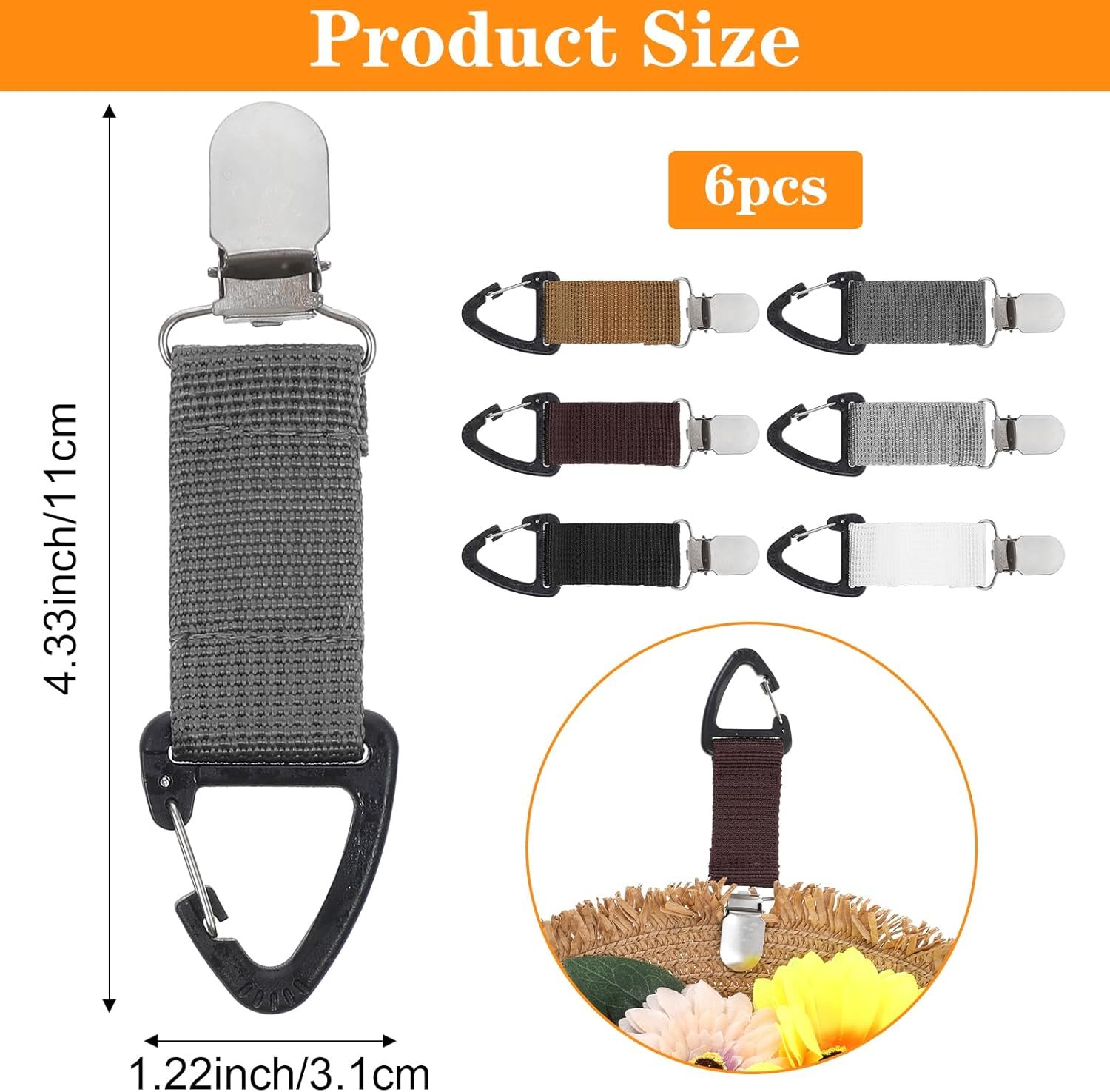 Private Label 6 Pack Elastic Travel Hat Clips Custom Logo Hands-Free Hat Holders for Bags Backpacks Purses Luggage Outdoor Accessories Manufacturer Private Label 6 Pack Elastic Travel Hat Clips Custom Logo Hands-Free Hat Holders for Bags Backpacks Purses Luggage Outdoor Accessories Manufacturer