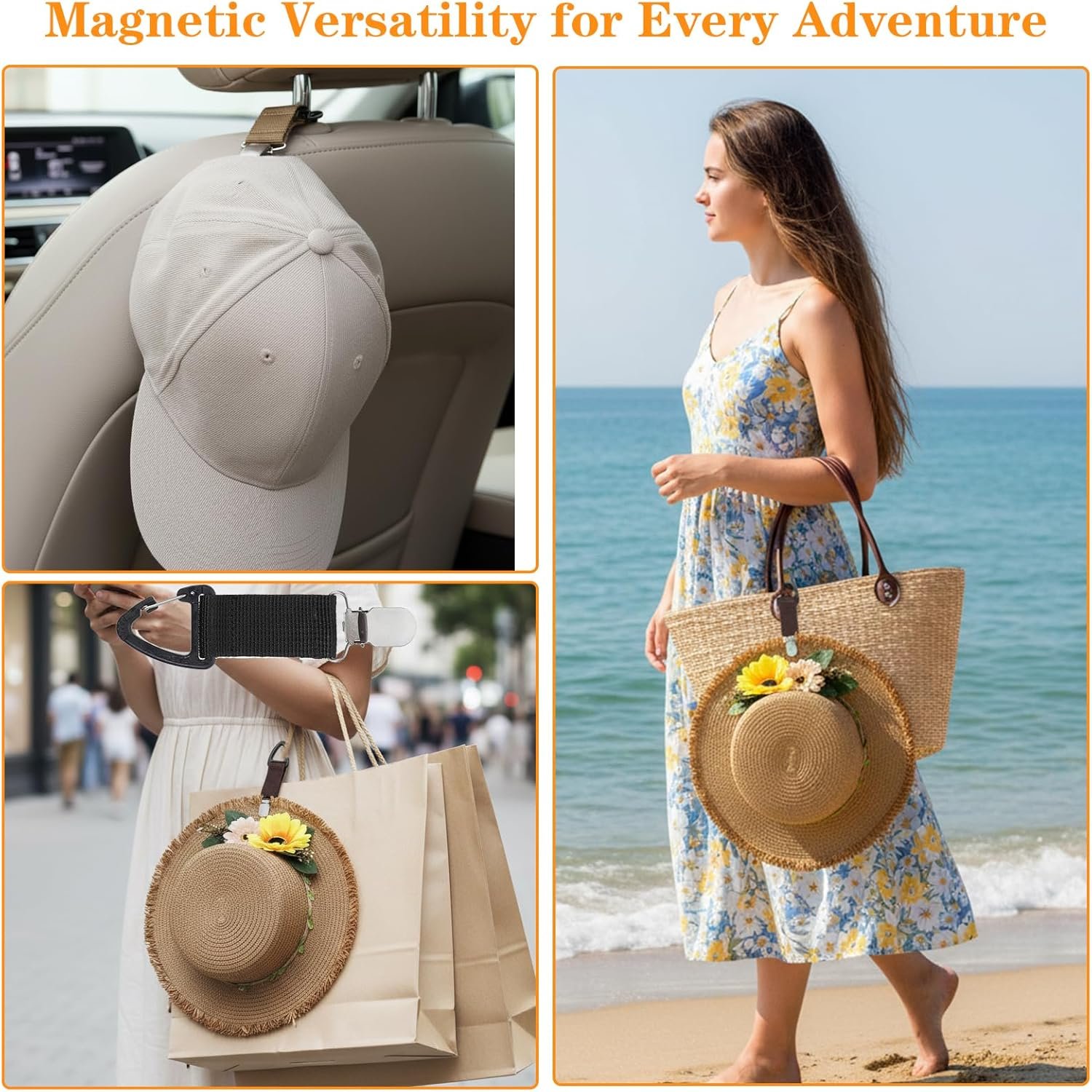 Private Label 6 Pack Elastic Travel Hat Clips Custom Logo Hands-Free Hat Holders for Bags Backpacks Purses Luggage Outdoor Accessories Manufacturer Private Label 6 Pack Elastic Travel Hat Clips Custom Logo Hands-Free Hat Holders for Bags Backpacks Purses Luggage Outdoor Accessories Manufacturer