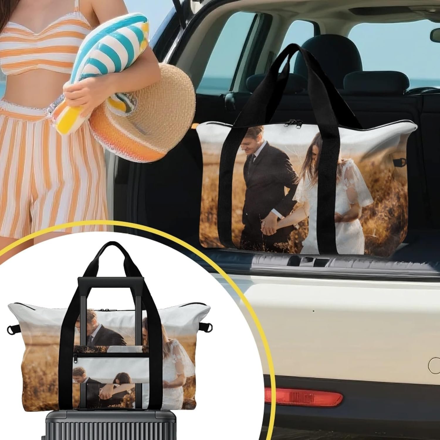 Private Label Personalized Weekender Carry-On Duffel Bags with Custom Logo for Men Women Airplane Travel Gym Yoga Manufacturer