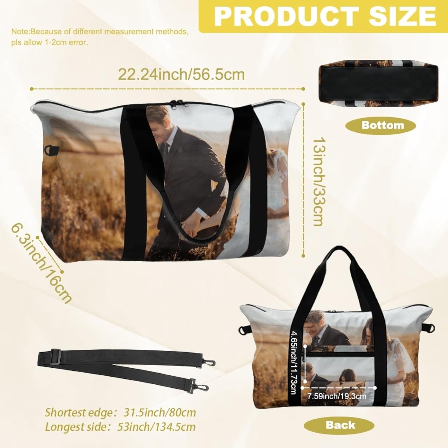 Private Label Personalized Weekender Carry-On Duffel Bags with Custom Logo for Men Women Airplane Travel Gym Yoga Manufacturer