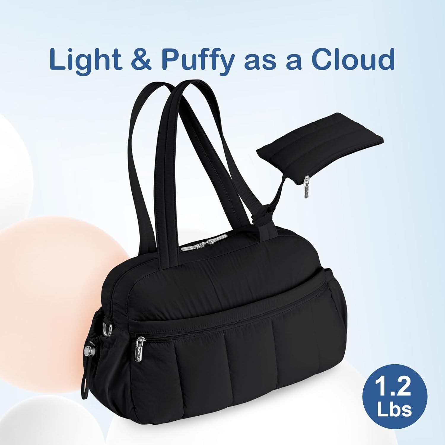 Custom Logo Travel Duffel Bag for Women Private Label Puffer Gym Bag Sports Tote with Wet Pocket Factory Carry On Weekender with Luggage Sleeve Black Custom Logo Travel Duffel Bag for Women Private Label Puffer Gym Bag Sports Tote with Wet Pocket Factory Carry On Weekender with Luggage Sleeve Black