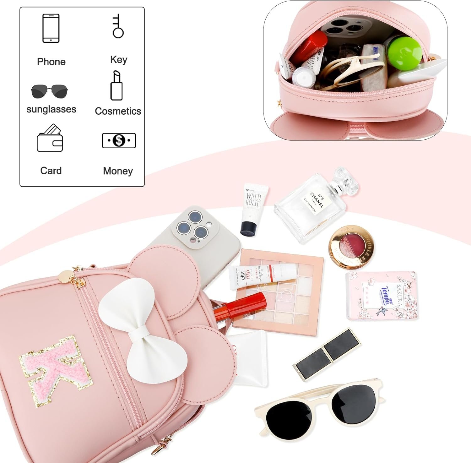 Private Label Girls Initial Bowknot Cute Mini Backpack for Toddlers Small Travel Backpacks Manufacturer Personalized Birthday Gifts Little Girls Kids K Pink Custom Logo Private Label Girls Initial Bowknot Cute Mini Backpack for Toddlers Small Travel Backpacks Manufacturer Personalized Birthday Gifts Little Girls Kids K Pink Custom Logo