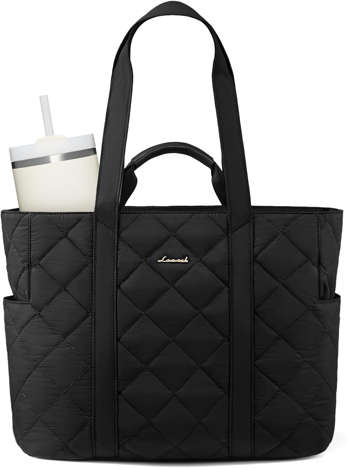 Private Label Light Puffer Tote Bag for Women with Multi-Pockets Custom Logo Stylish Carry-On Laptop Bag for Daily Travel Work Gym Manufacturer