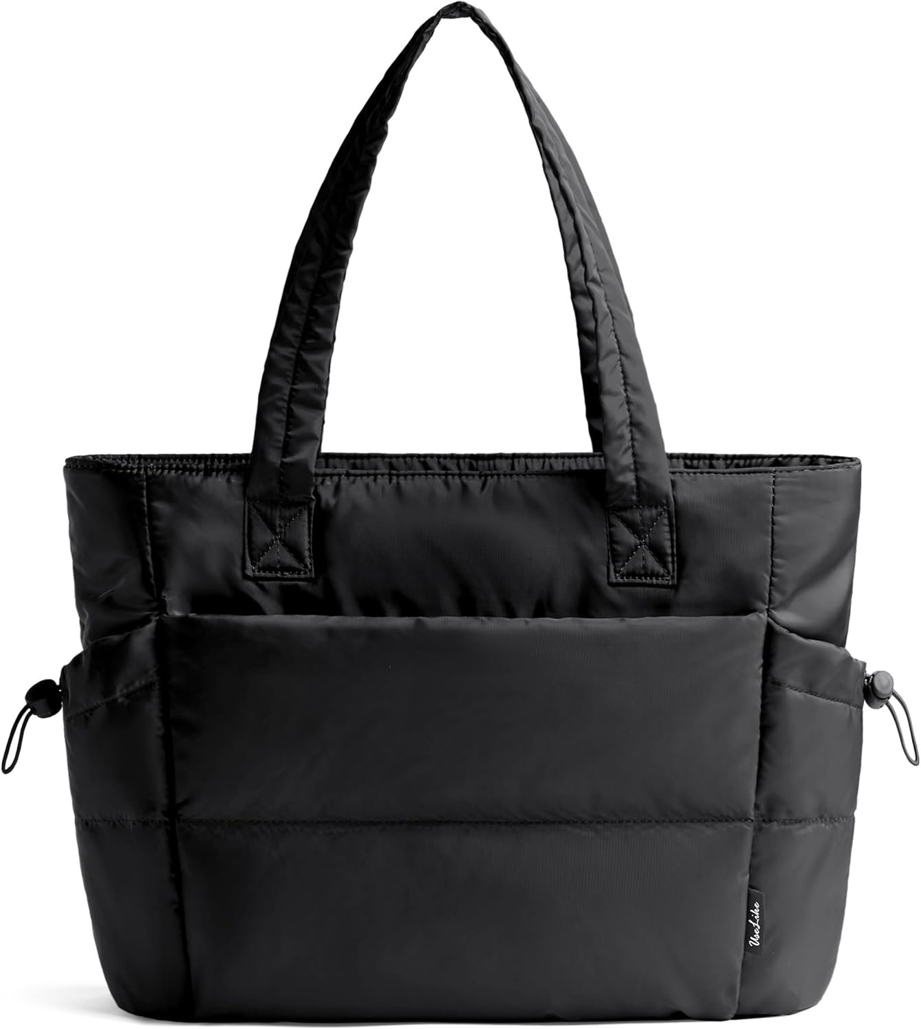 Private Label Women's Puffy Work Tote Bags Lightweight Quilted with Zipper Custom Logo Factory for Travel Teacher Nurse