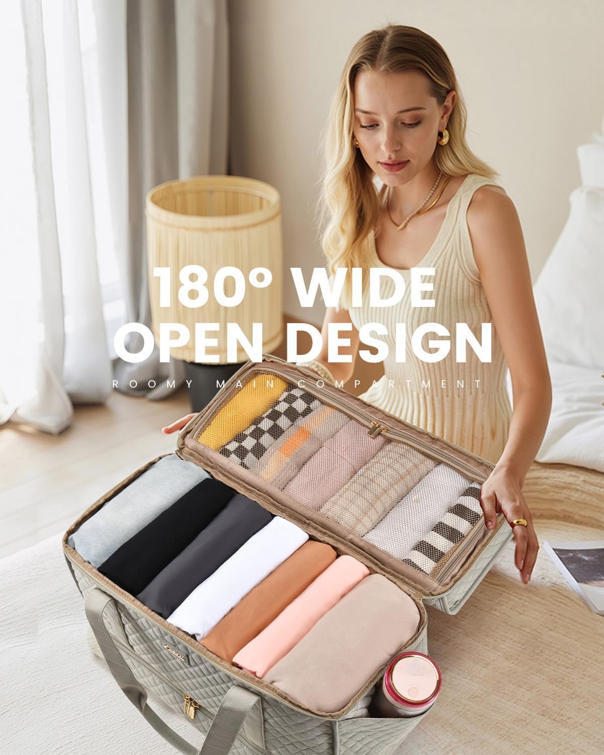 Private Label Large Travel Duffle Bag Weekender for Women with Shoe Compartment Custom Logo Overnight Hospital Bag for Labor Delivery Carry On Personal Item Yoga Gym Duffel Manufacturer