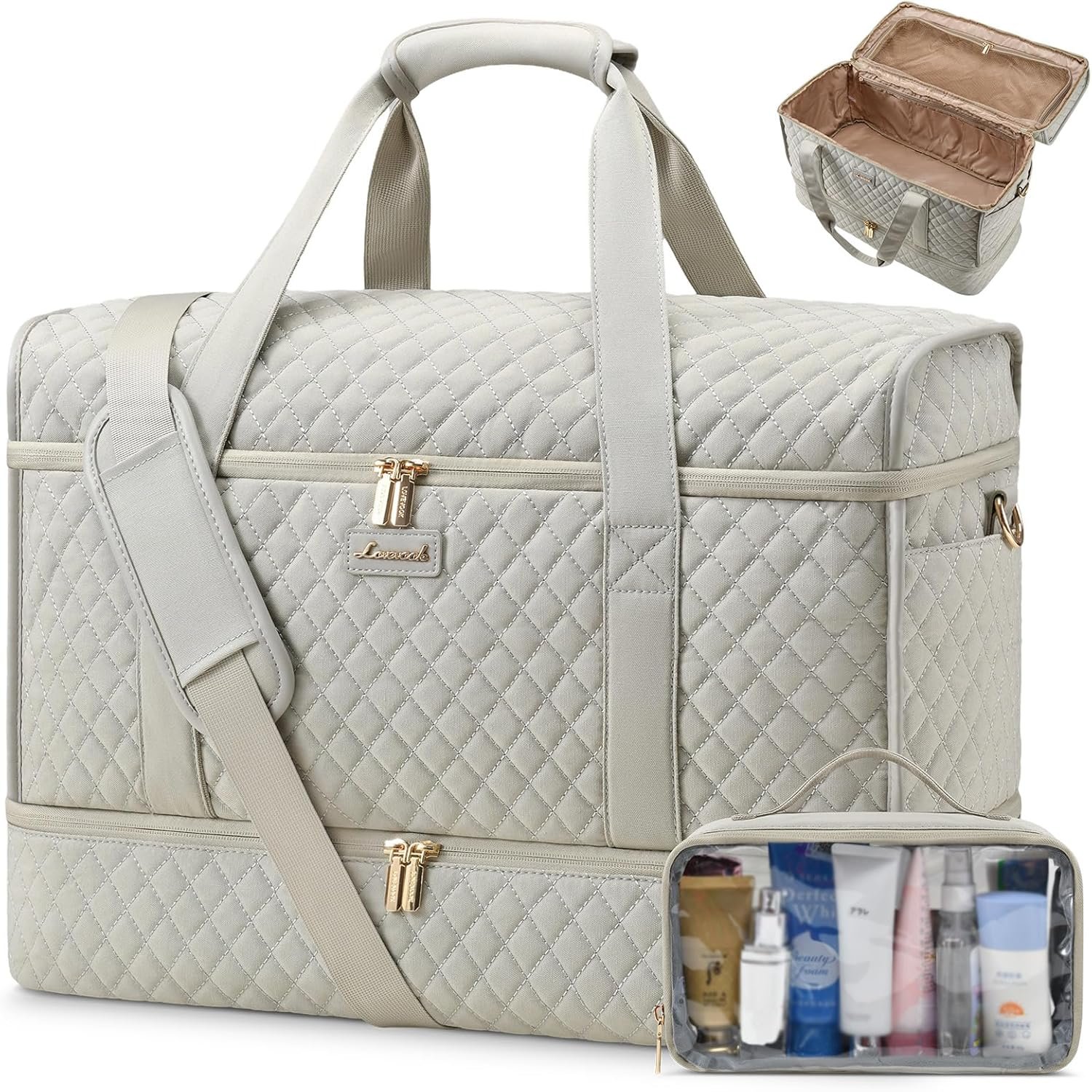 Private Label Large Travel Duffle Bag Weekender for Women with Shoe Compartment Custom Logo Overnight Hospital Bag for Labor Delivery Carry On Personal Item Yoga Gym Duffel Manufacturer