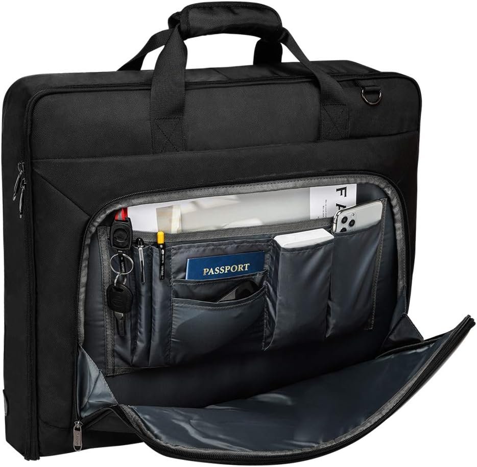 Custom Logo Carry On Garment Bags for Travel Hanging Clothes Suit Bag Luggage Organizer Private Label Foldable Suit Carrier Manufacturer Gift for Men Women