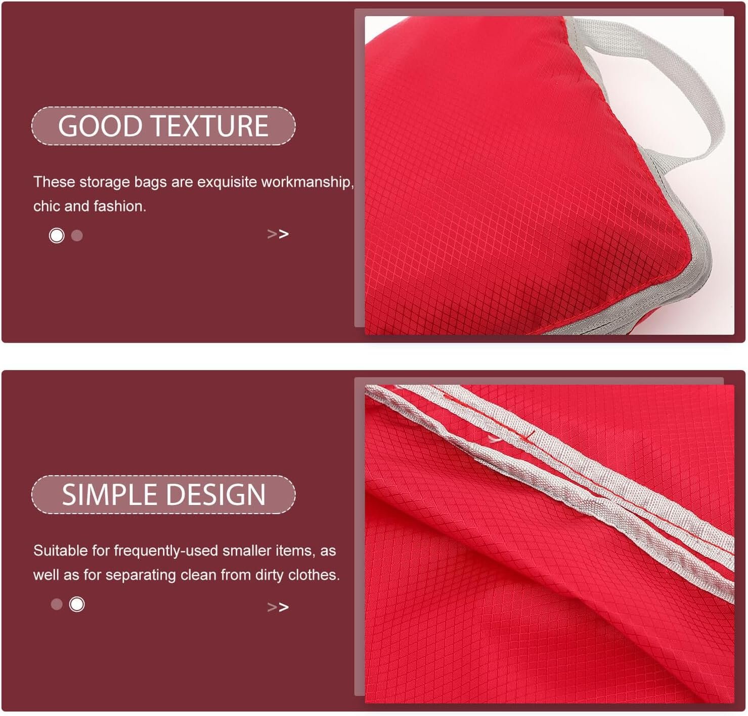 Private Label 3pcs Red Large Medium Small Travel Organizer Bags Set Luggage Packing Cubes Space-Saving Storage Pouches Custom Logo for Suitcases Manufacturer