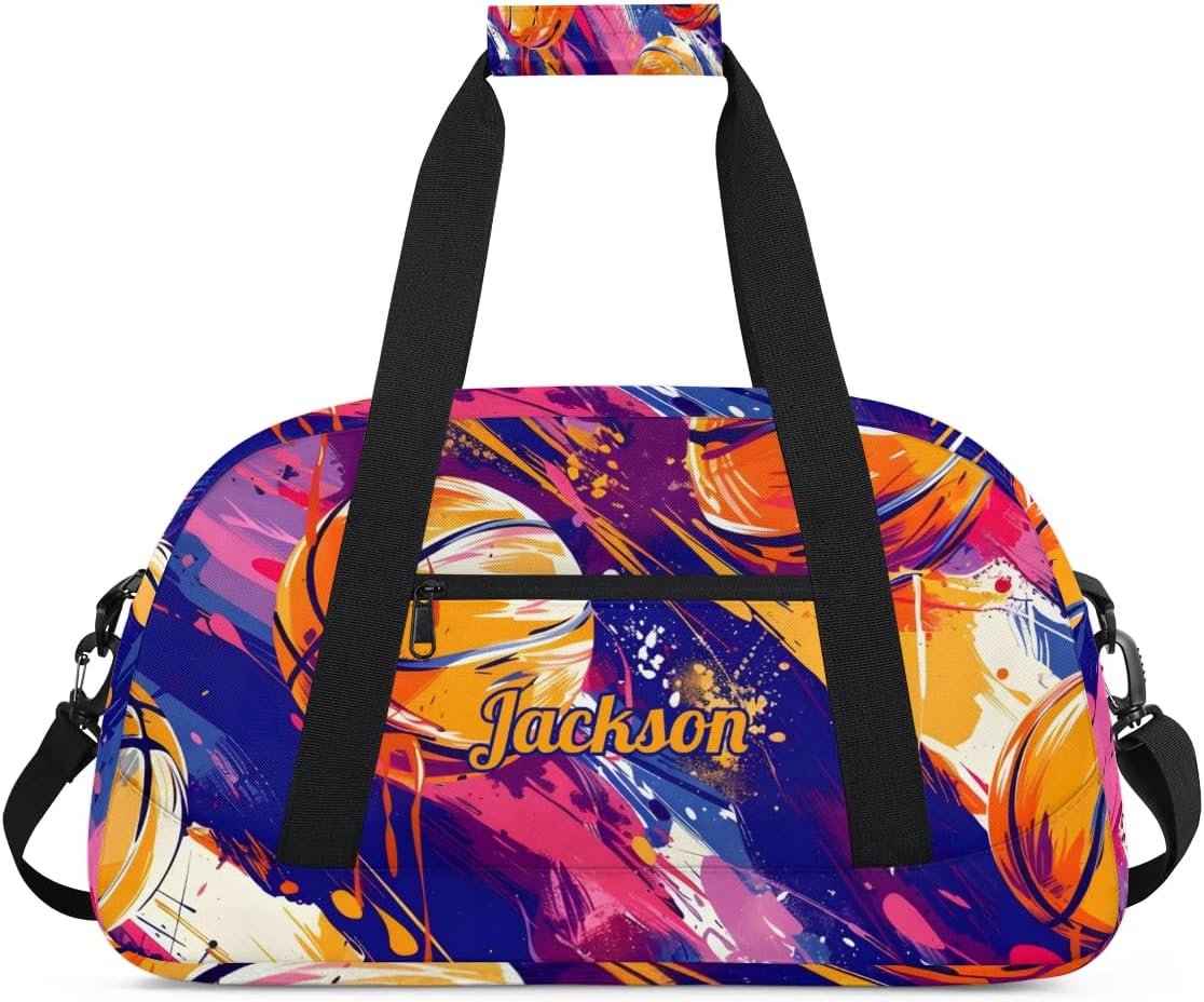 Manufacturer Personalized Basketball Duffel Bag for Girls Custom Logo Gym Overnight Travel Weekender Practice Private Label