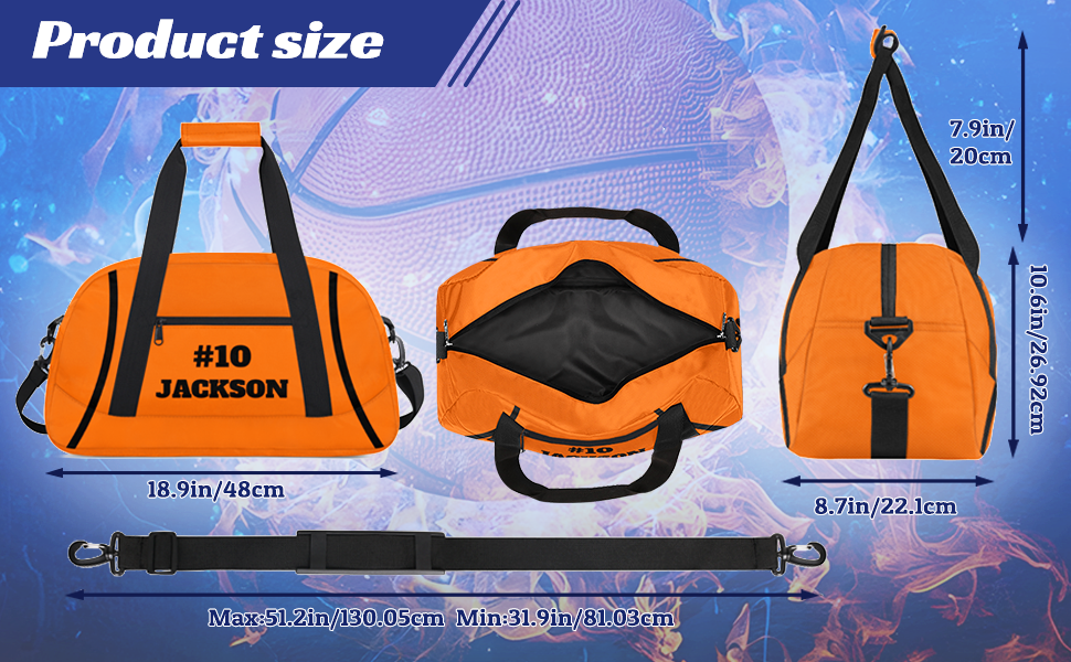 Private Label Personalized Soccer Gym Duffel Bags for Kids Boys with Custom Logo Custom Name Sport Training Travel Overnight Weekender Manufacturer Black Cyan