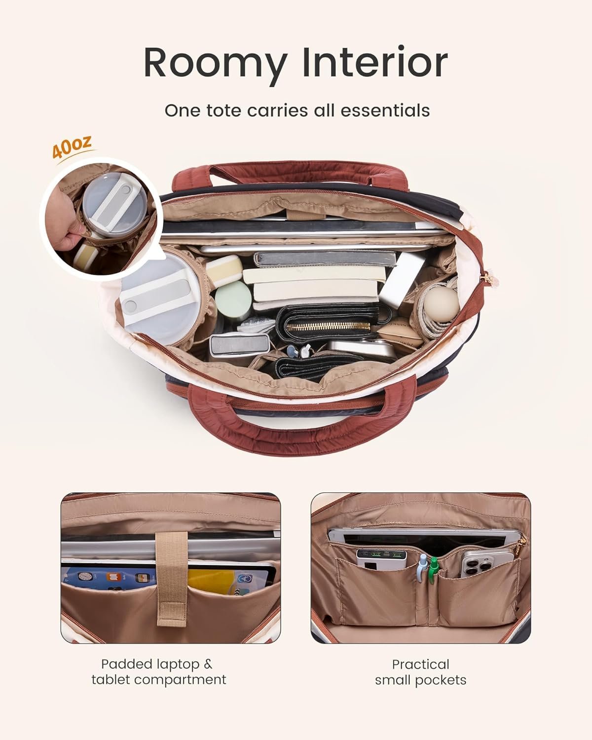 Private Label V-Quilted Puffer Tote Bag for Women Teachers Nurses with Custom Logo Large Shoulder Laptop Purse for Work Travel Gym Manufacturer Private Label V-Quilted Puffer Tote Bag for Women Teachers Nurses with Custom Logo Large Shoulder Laptop Purse for Work Travel Gym Manufacturer