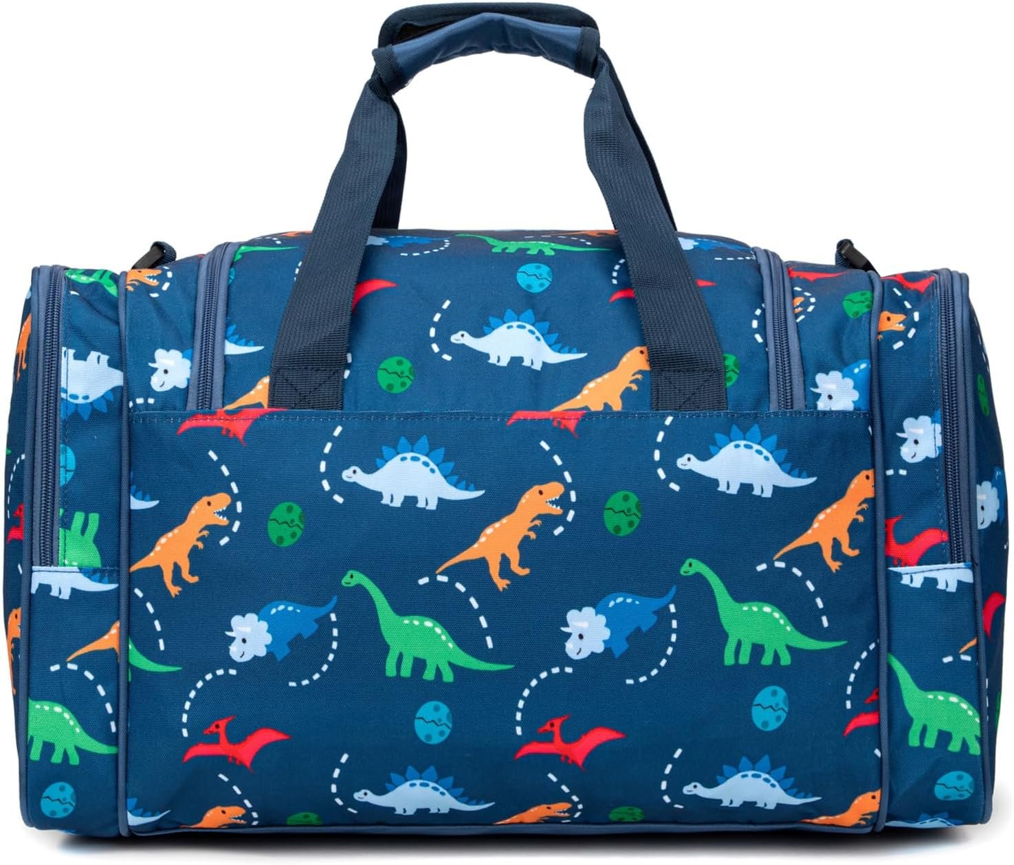 Factory Kids Duffle Bag for Boys and Girls 19 Inch Navy Blue with Custom Logo for Travel Weekend or Overnight Private Label