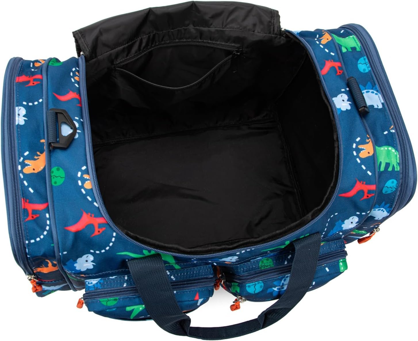 Factory Kids Duffle Bag for Boys and Girls 19 Inch Navy Blue with Custom Logo for Travel Weekend or Overnight Private Label