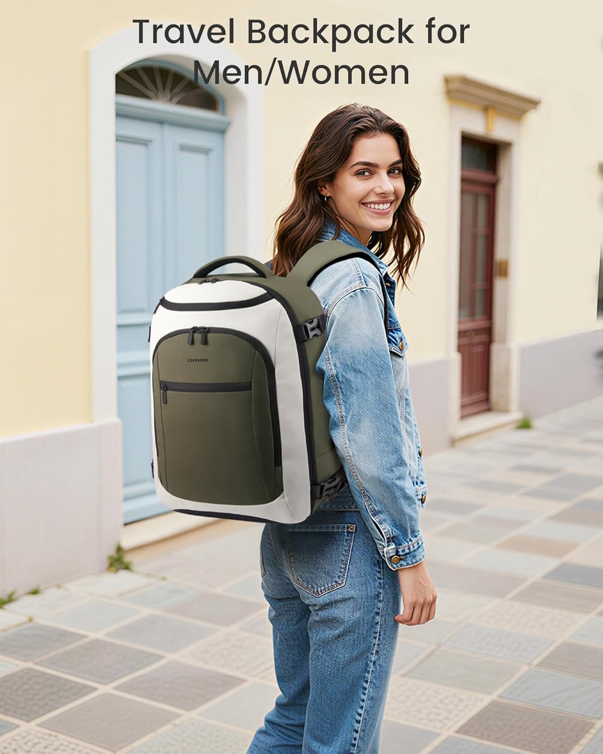 Factory 40L Travel Backpack for Women & Men Airline Approved Carry On with Custom Logo 3 Packing Cubes TSA Waterproof Personal Item Weekender Bag Fits 18