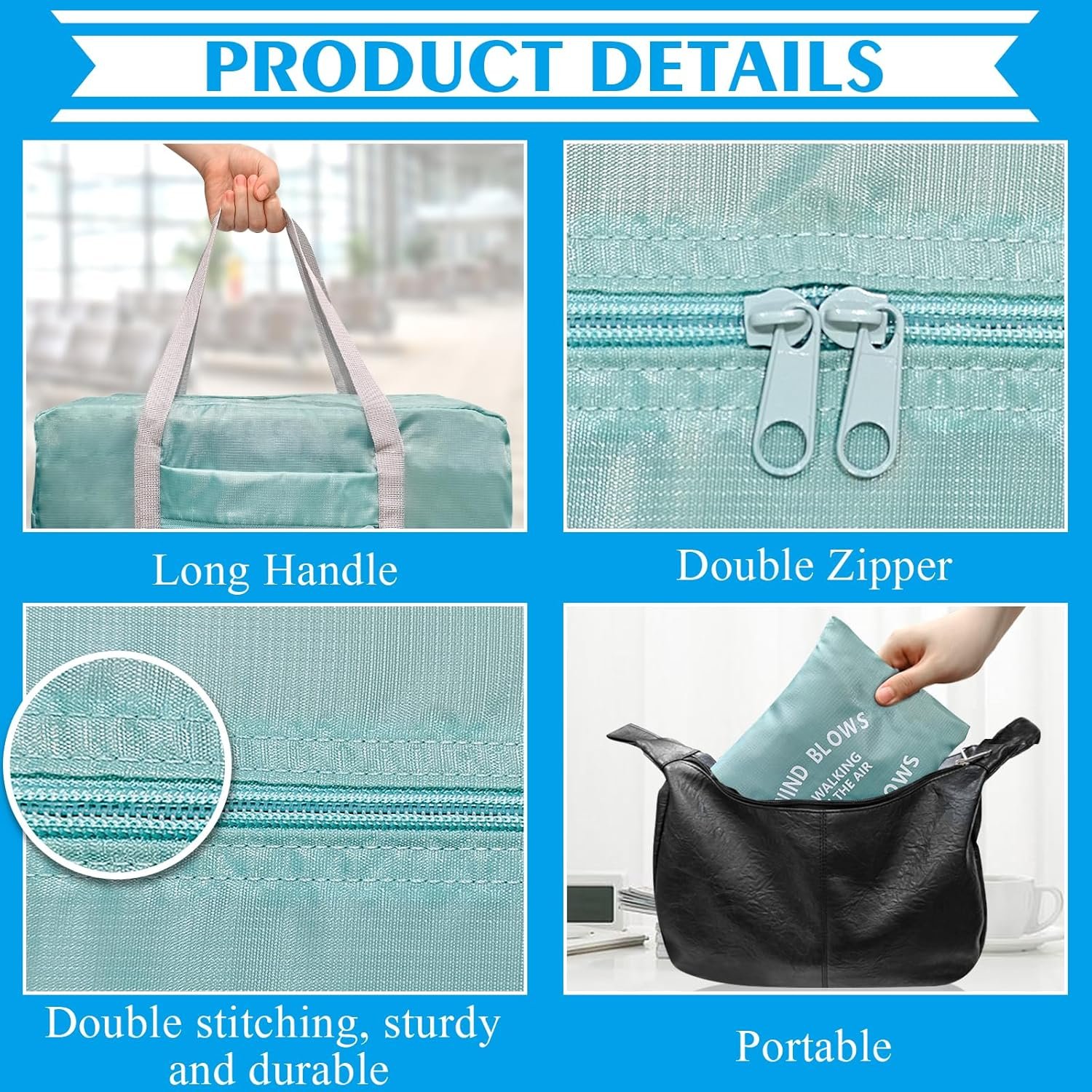 Custom Logo Foldable Travel Duffel Bag 2PCS Carry On Luggage Personal Item Sports Gym Bag Private Label Water Resistant Weekender Overnight Bags Manufacturer for Women and Men Green+Red