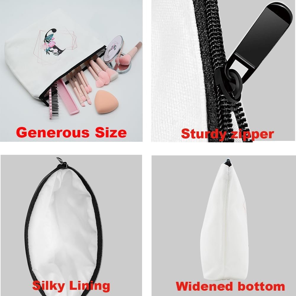 Custom Logo Personalized Initial A Floral Travel Makeup Cosmetic Bag Set with Mirror Private Label Organizer Kit for Women Girls Bridesmaids Daily Use Manufacturer Gifts Custom Logo Personalized Initial A Floral Travel Makeup Cosmetic Bag Set with Mirror Private Label Organizer Kit for Women Girls Bridesmaids Daily Use Manufacturer Gifts